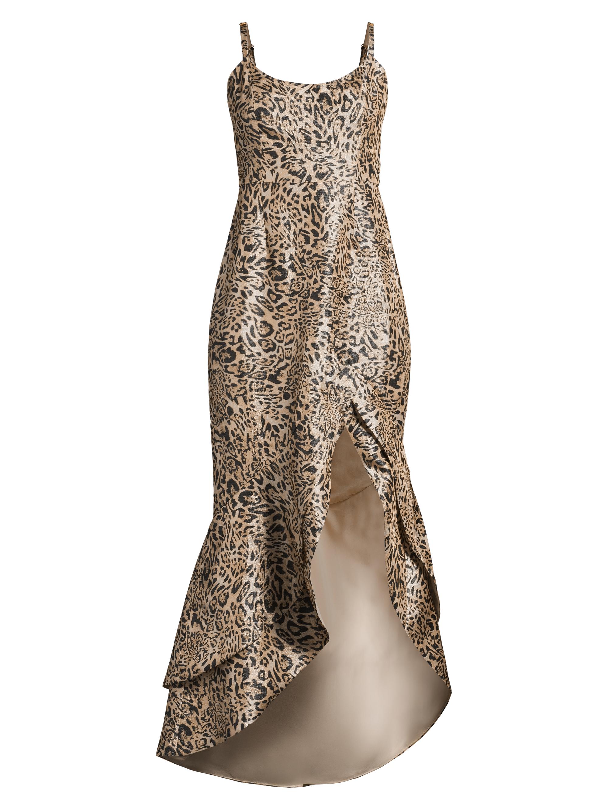 Hutch Women's Alma Leopard-Print Jacquard Cocktail Dress - Natural Leopard