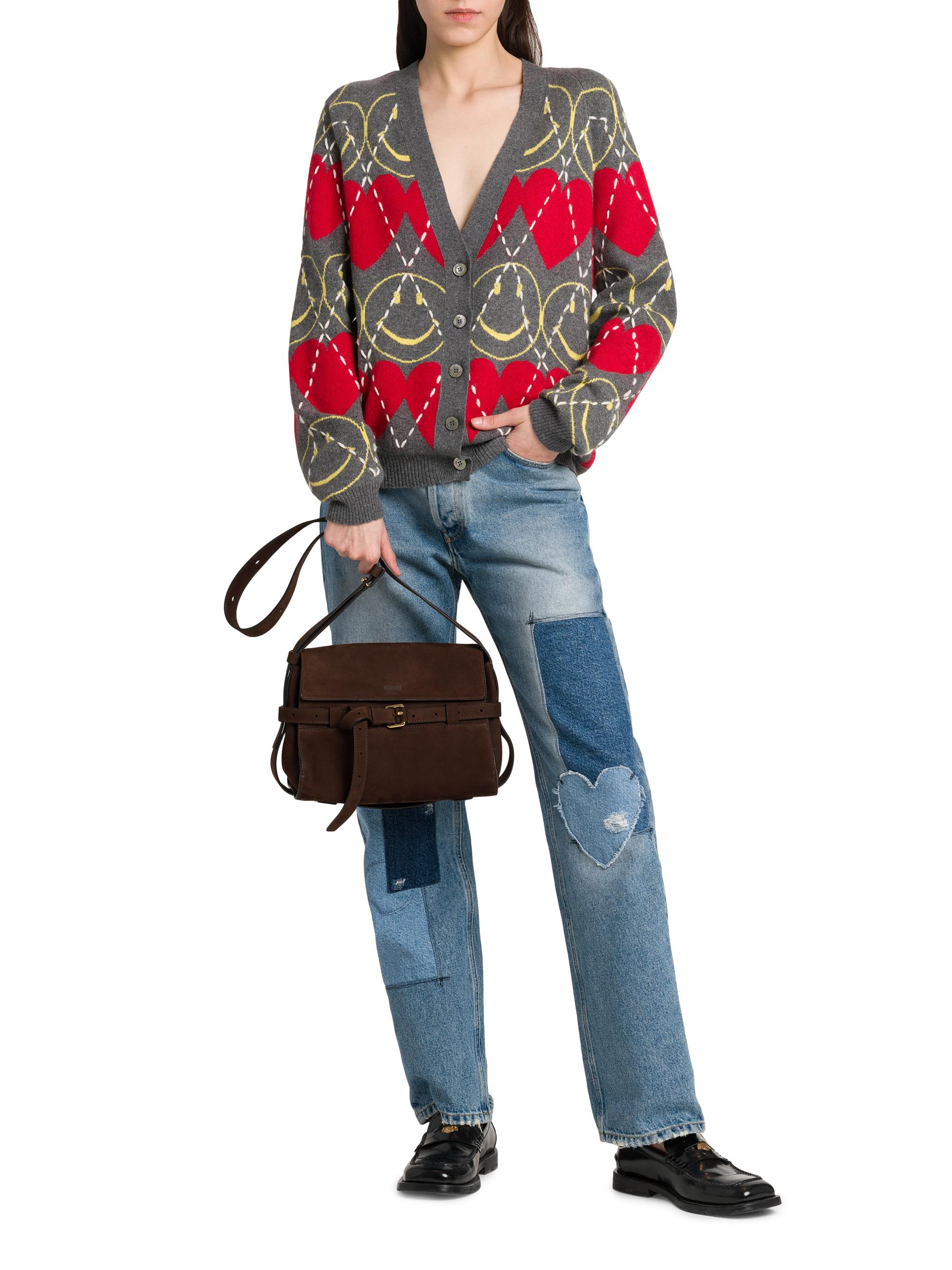 Moschino Tie Me Nubuck Suede Shoulder Bag | Saks Fifth Avenue