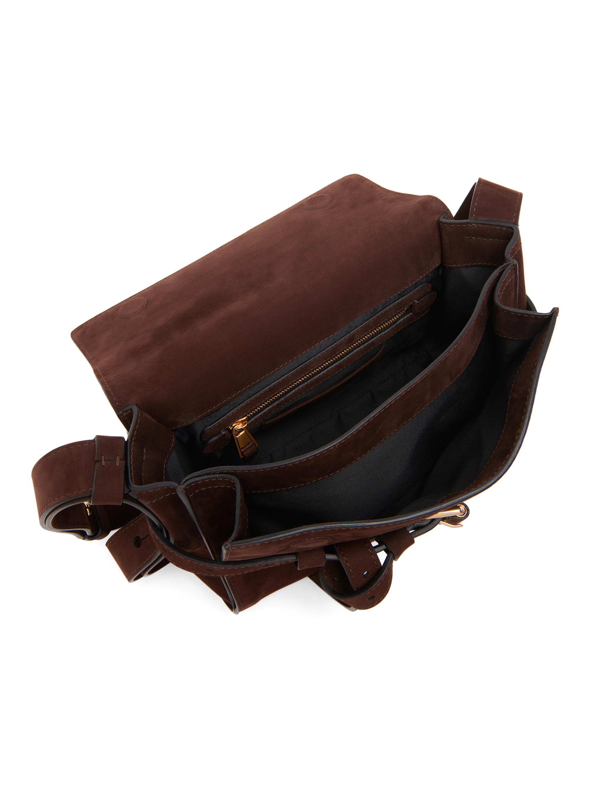 Moschino Tie Me Nubuck Suede Shoulder Bag | Saks Fifth Avenue