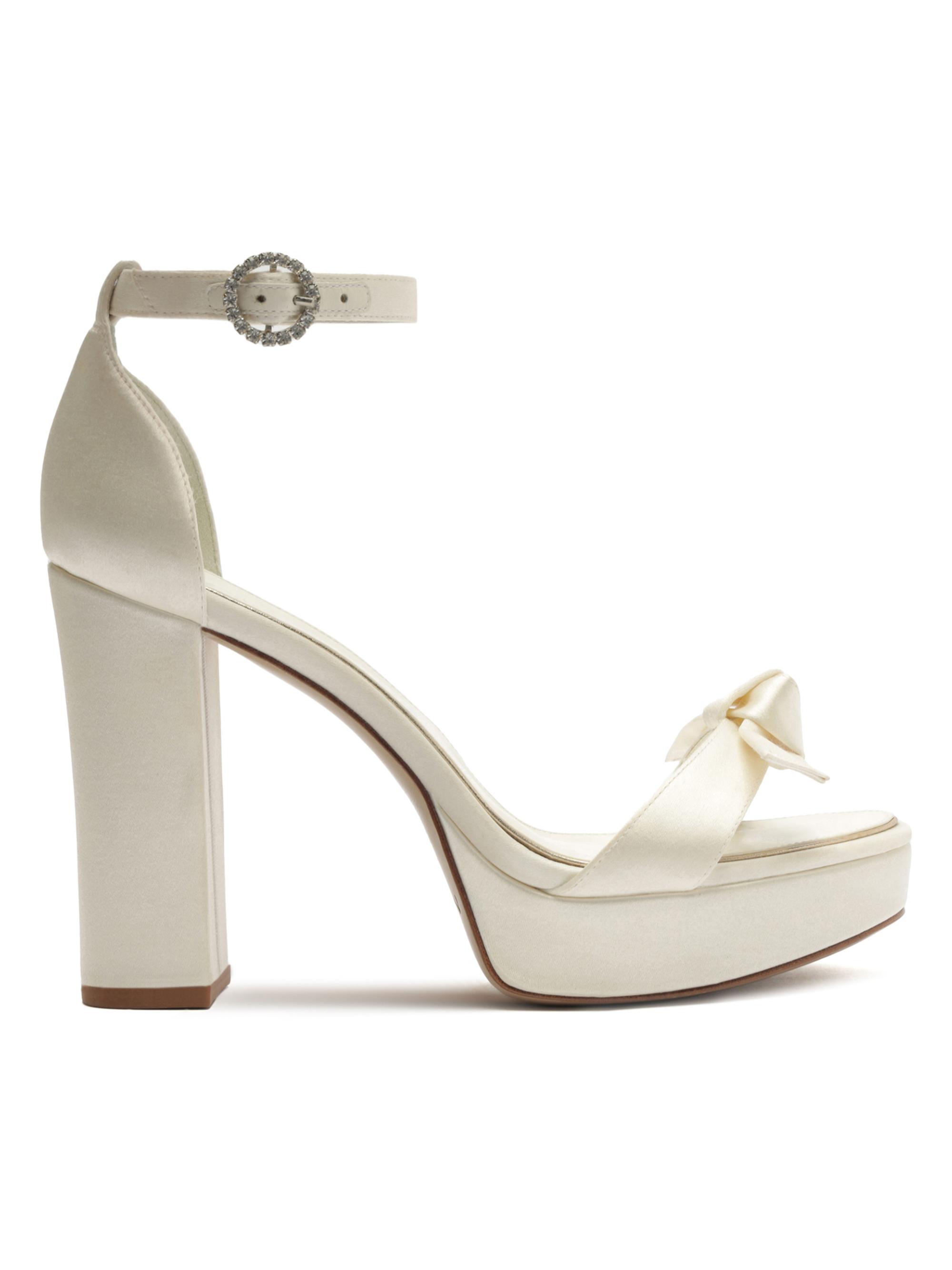 Alexandre Birman Women's Clarita 120MM Satin Platform Sandals - Bianco