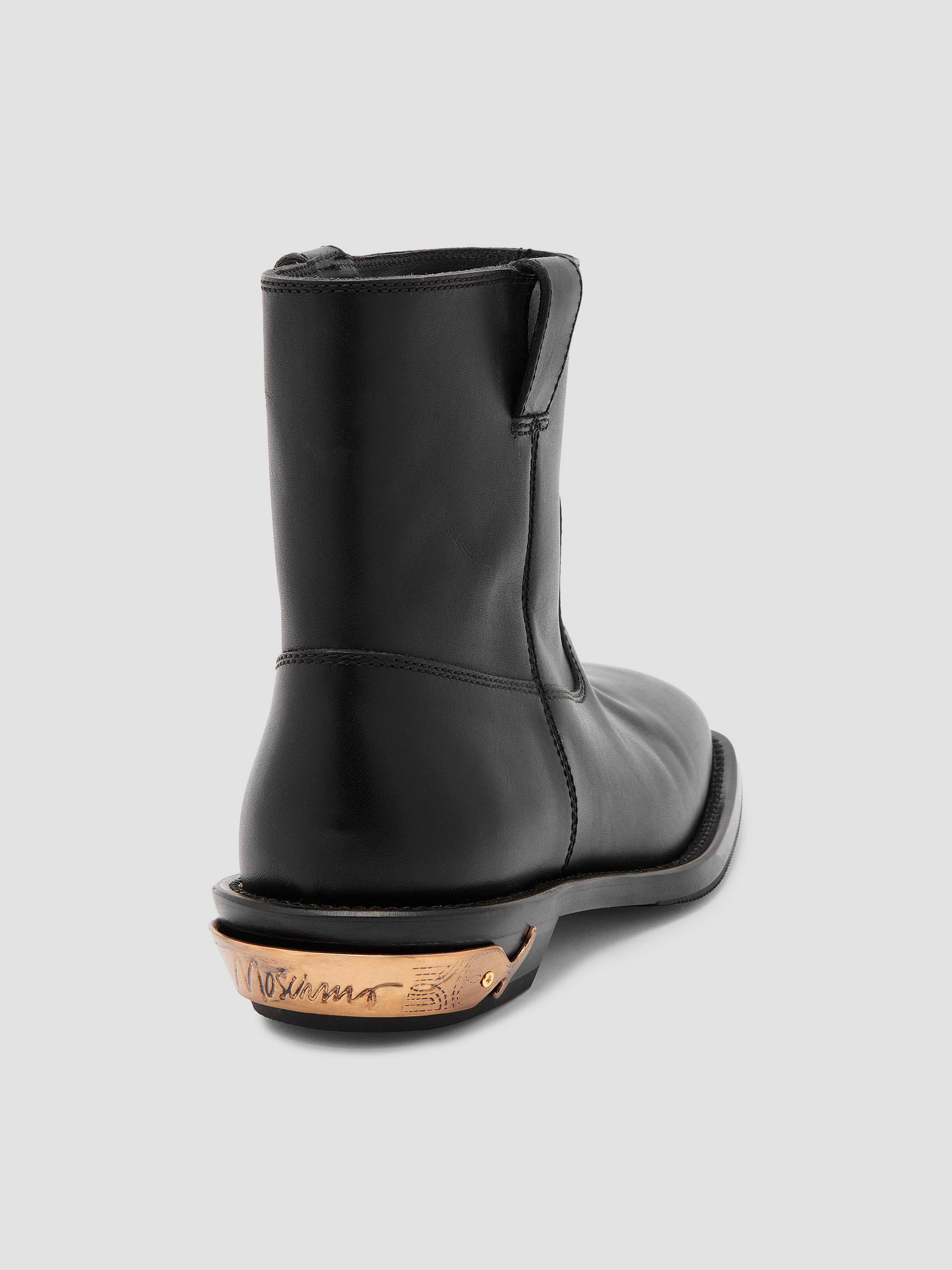 Moschino Leather Logo Spur Ankle Boots | Saks Fifth Avenue