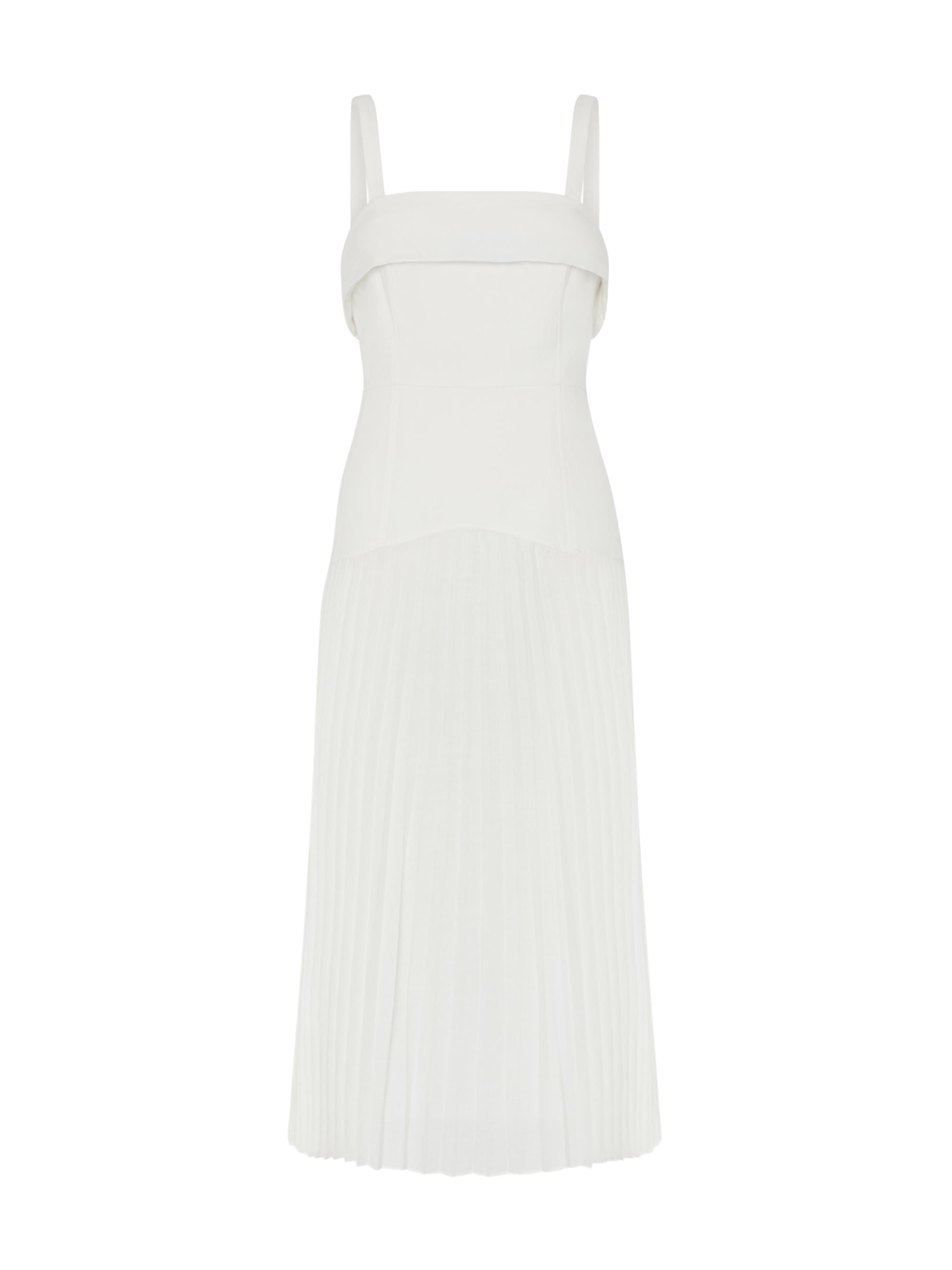 Rhode Karima Linen Off-The-Shoulder Midi-Dress | Saks Fifth Avenue