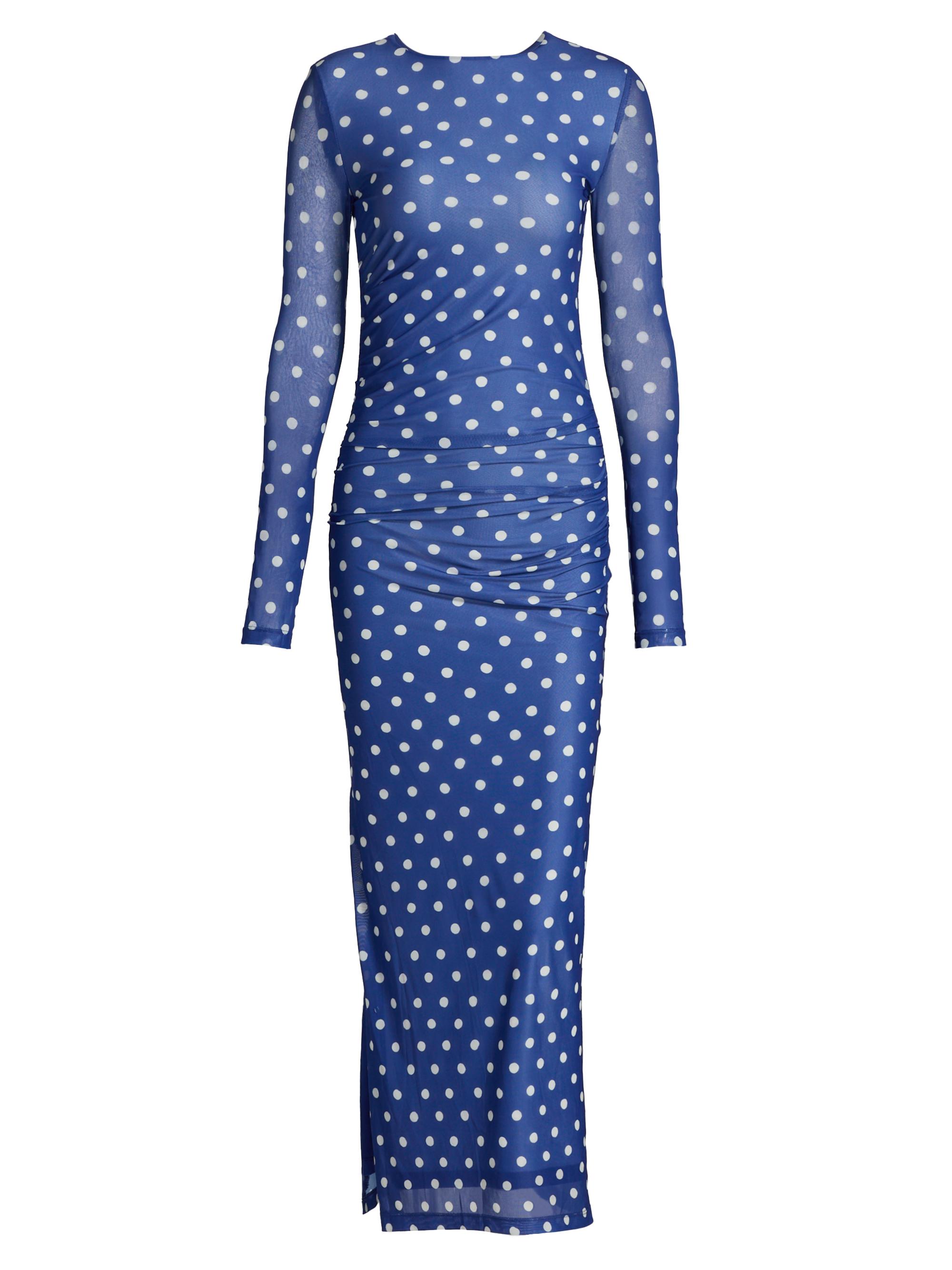 Aston Studio Women's Le Fleur Ezli Polka-Dot Maxi Dress - Royal Antique