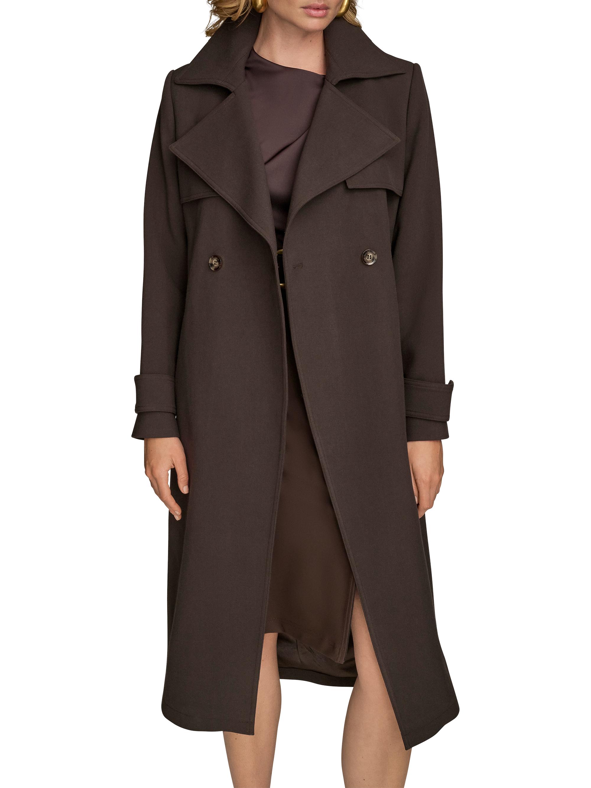 Donna Karan New York Double Collar Rain Trench Coat | Saks Fifth