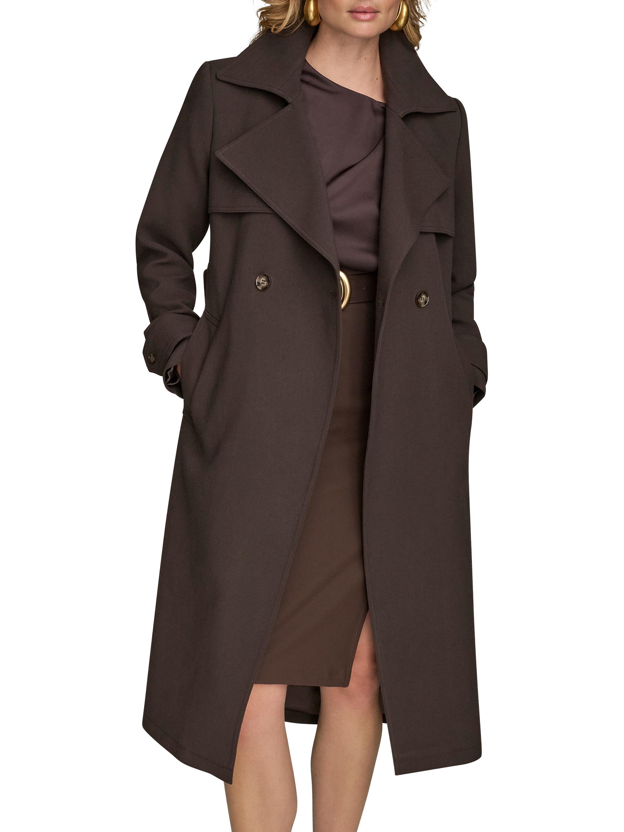 Donna Karan New York Belted Notched-Collar Trench Coat | Saks