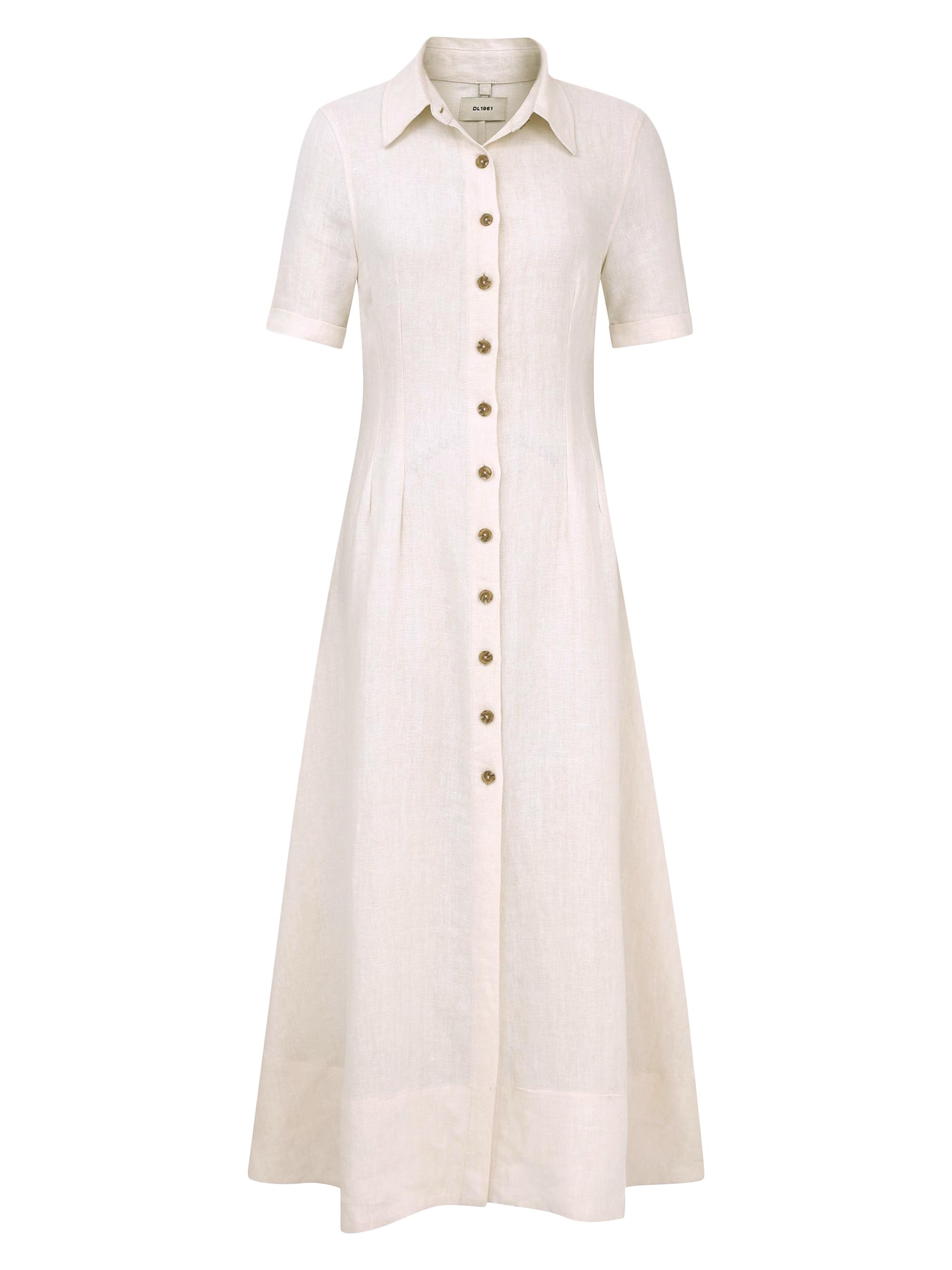 DL1961 Women's Montauk Linen Maxi Dress - Flax Linen