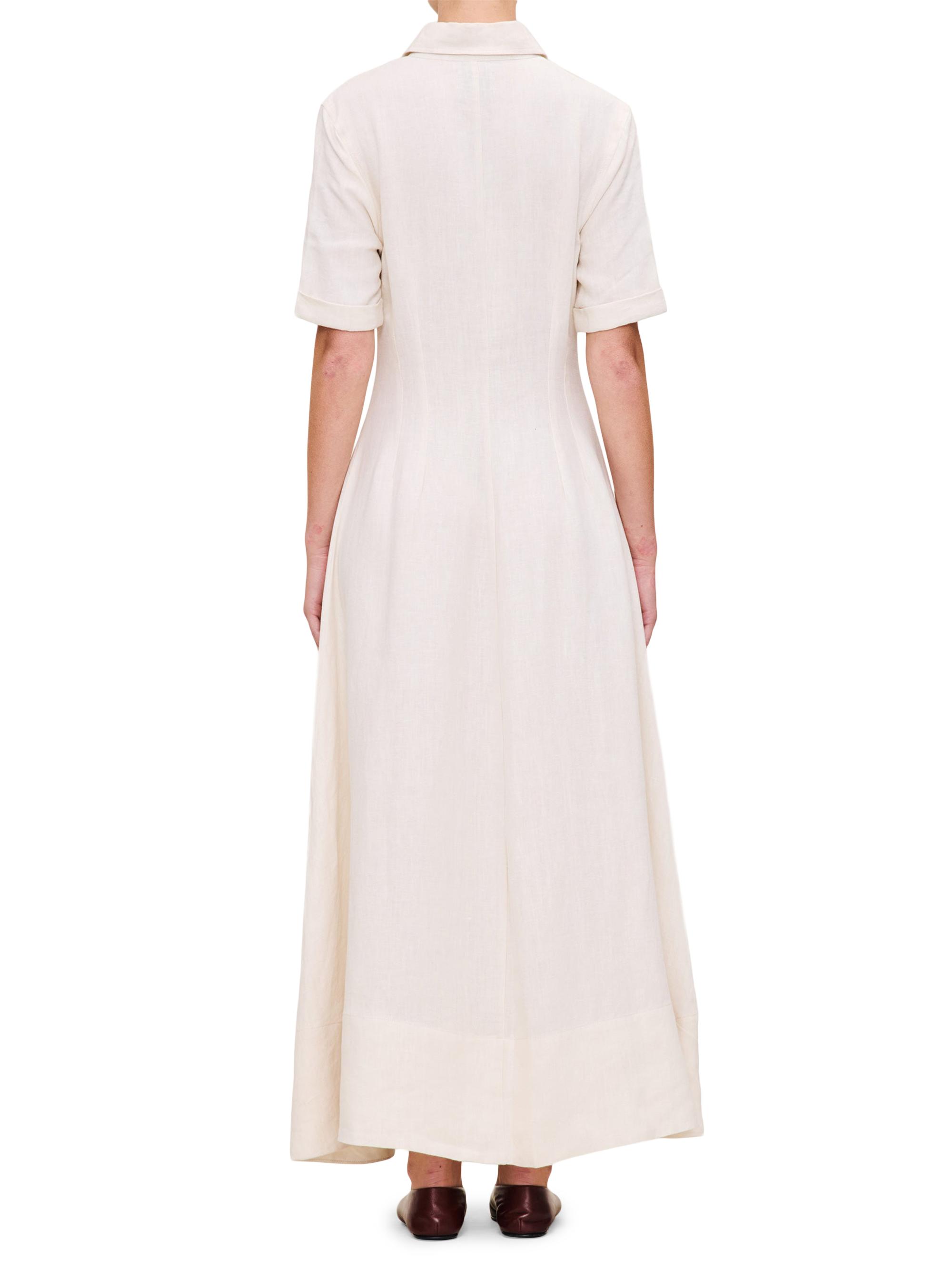 Montauk Shirt Dress in Striped Linen - Final Sale