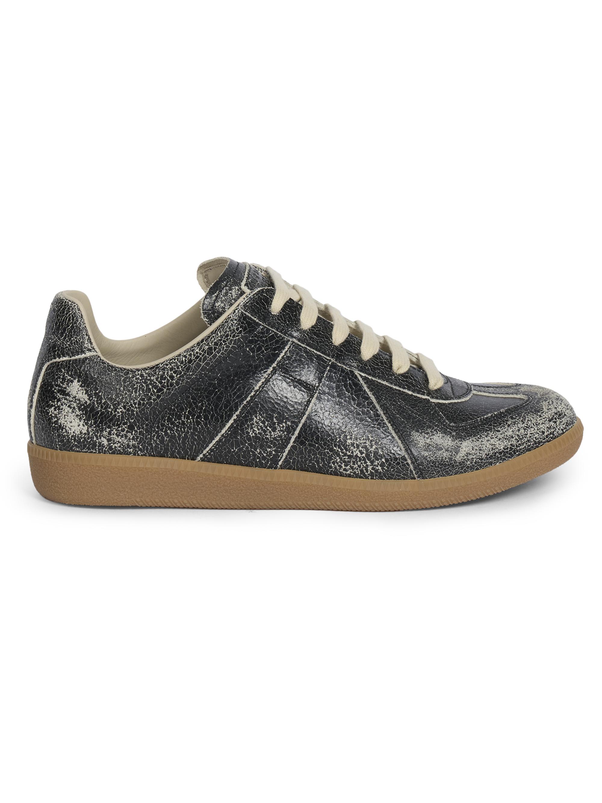 Maison Margiela Replica Distressed Leather Sneakers | Saks Fifth