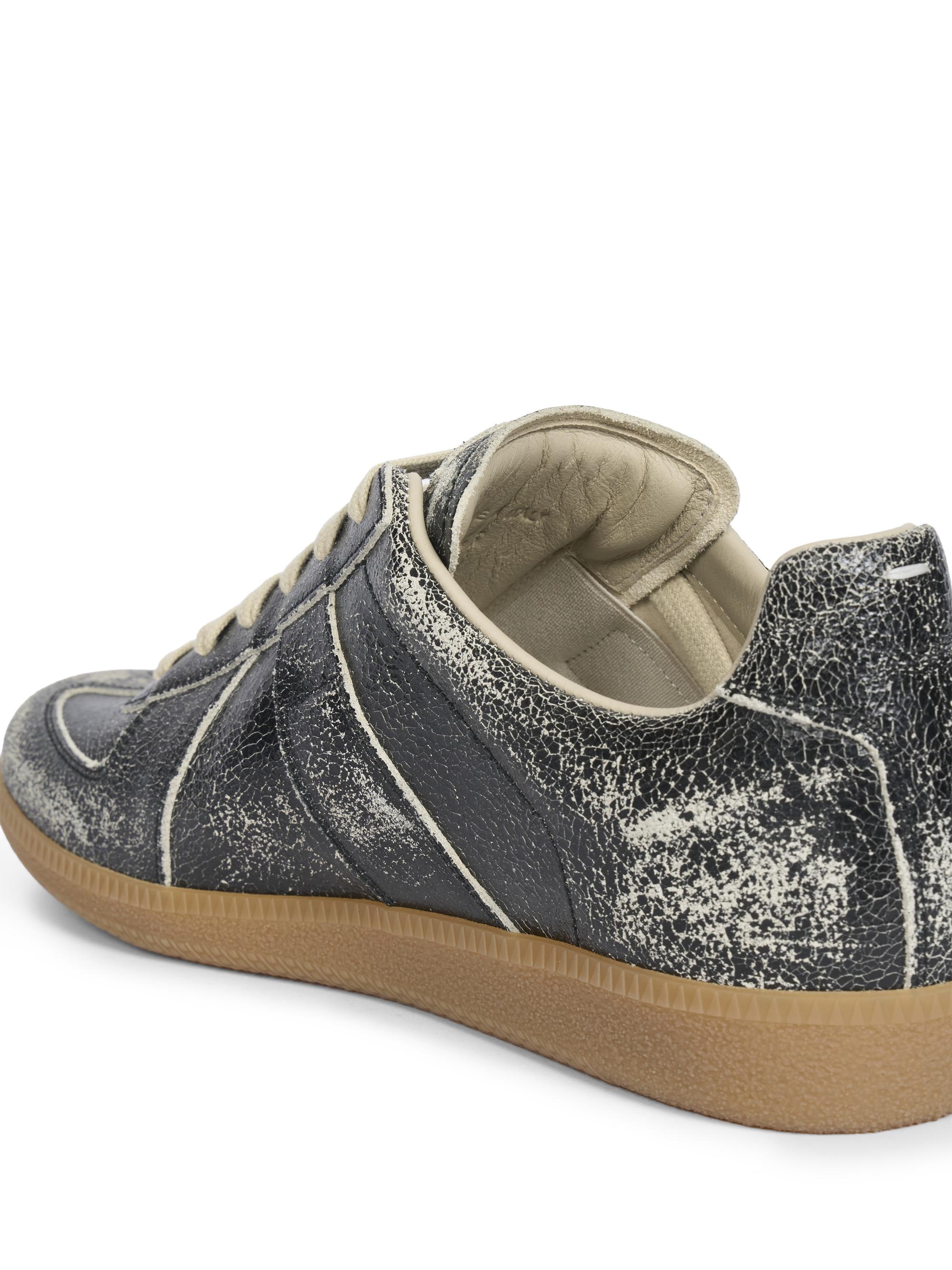 Maison Margiela Replica Distressed Leather Sneakers | Saks Fifth