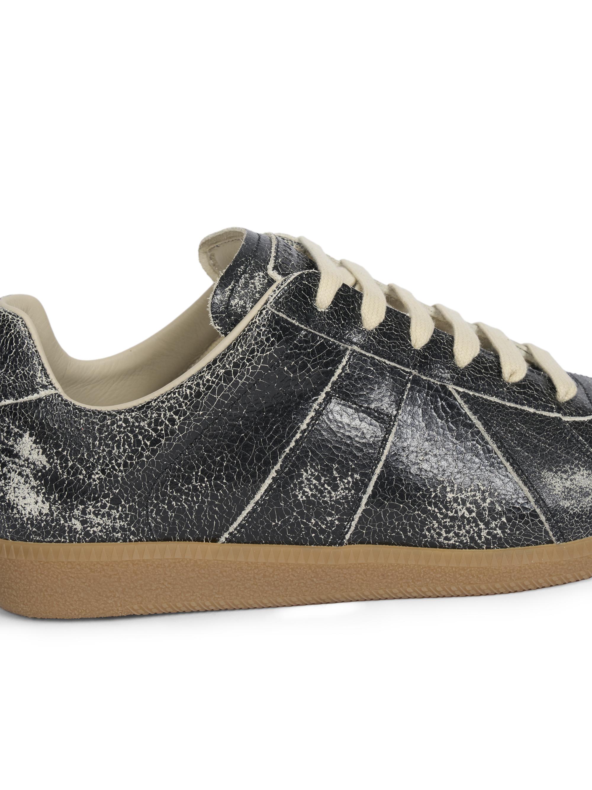 Maison Margiela Replica Distressed Leather Sneakers | Saks Fifth