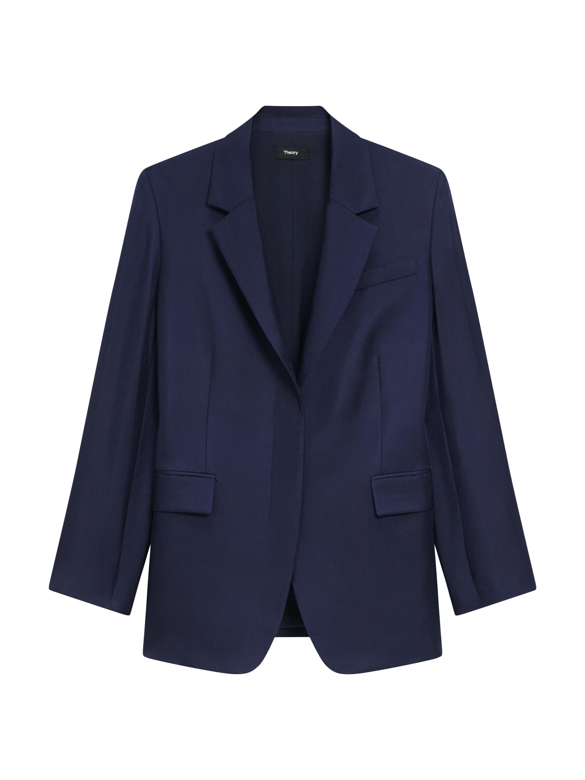 Theory Oversized Straight-Fit Single-Breasted Blazer | Saks Fifth