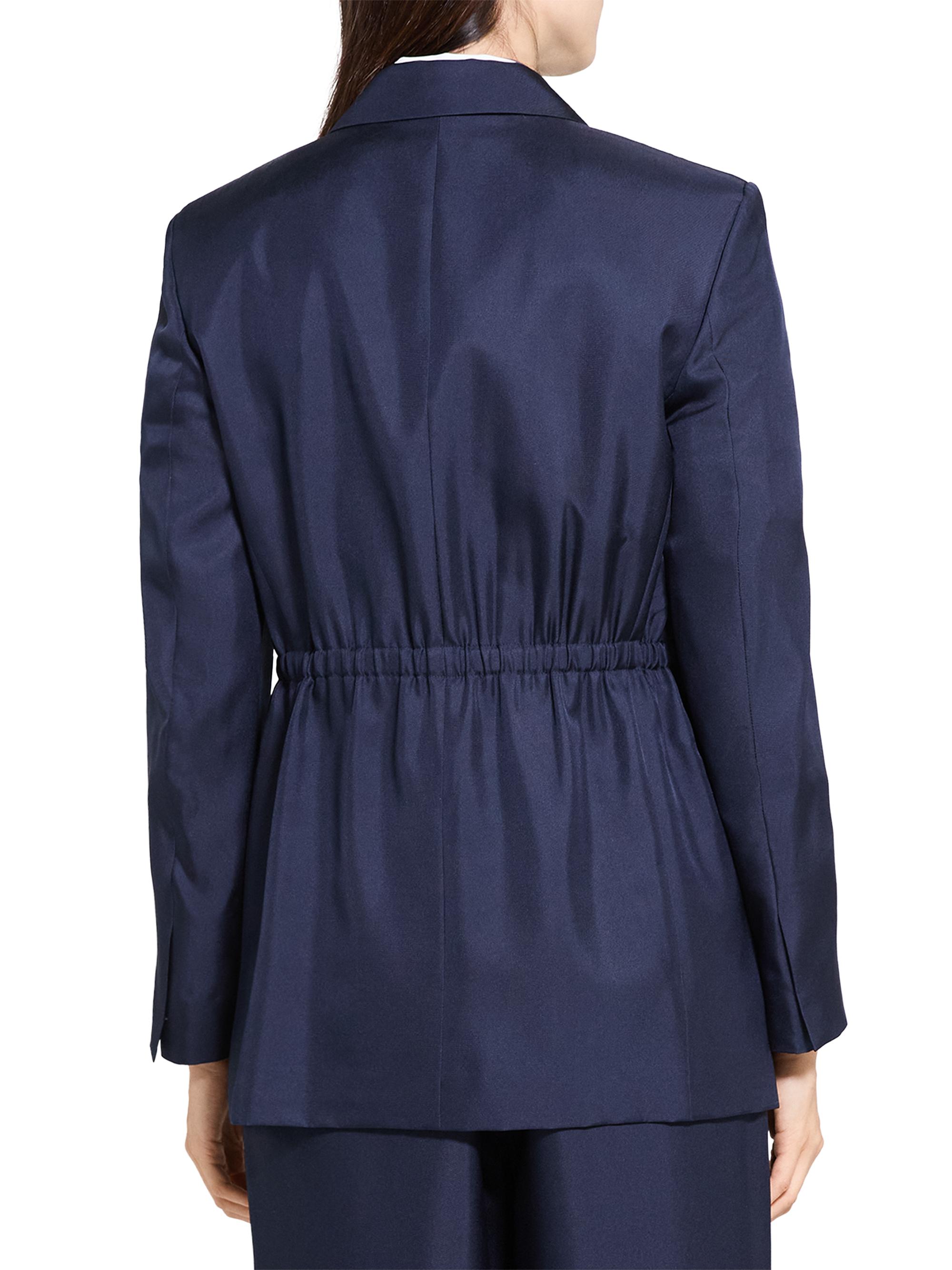Theory Relaxed Cinched Silk Blazer | Saks Fifth Avenue