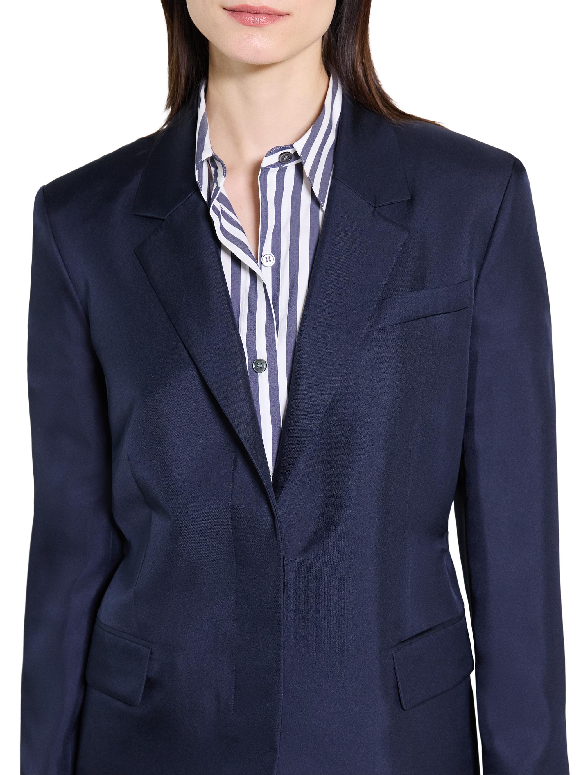 Theory Relaxed Cinched Silk Blazer | Saks Fifth Avenue