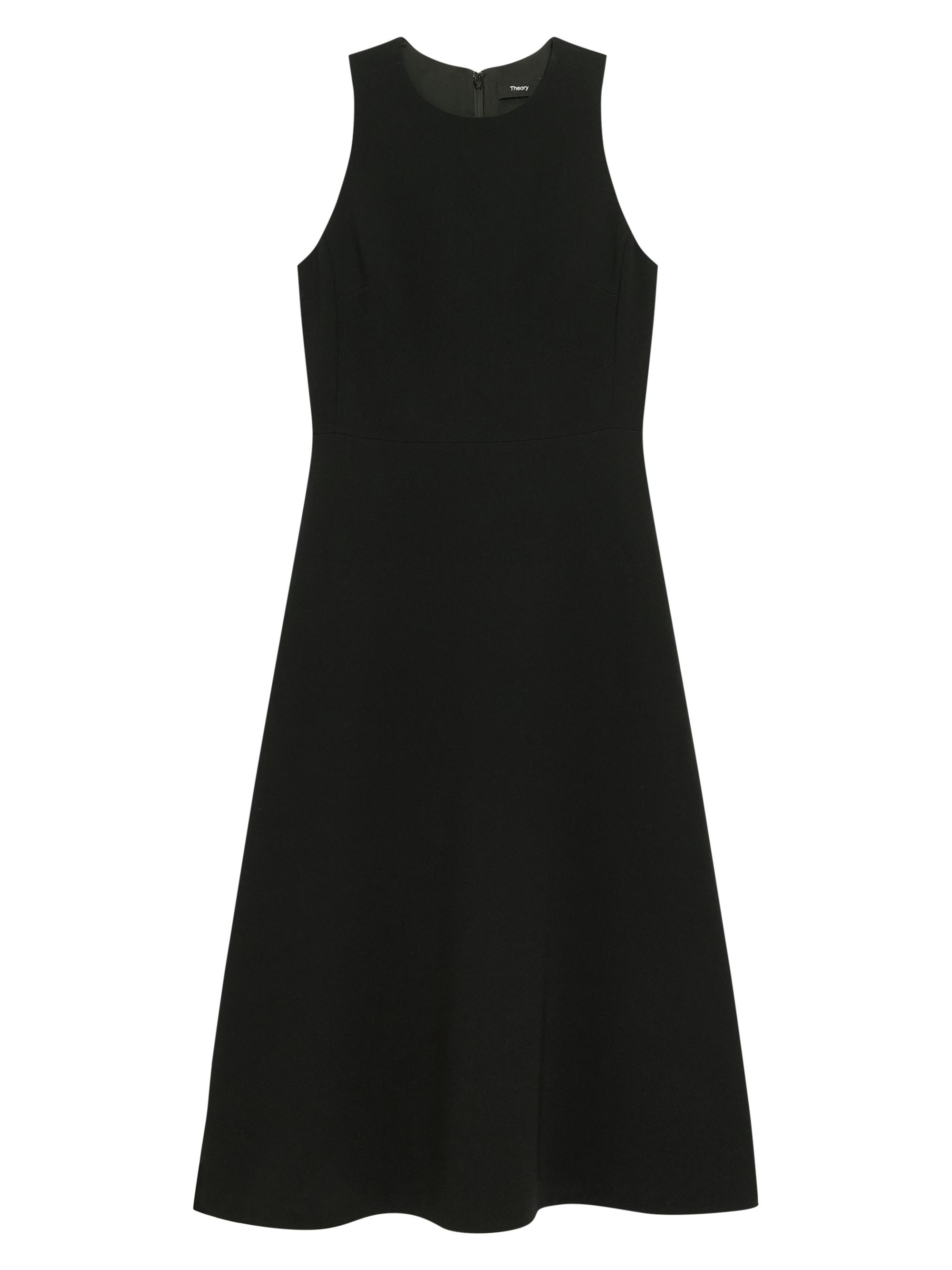Theory Women's Easy Sleeveless A-Line Midi-Dress - Black