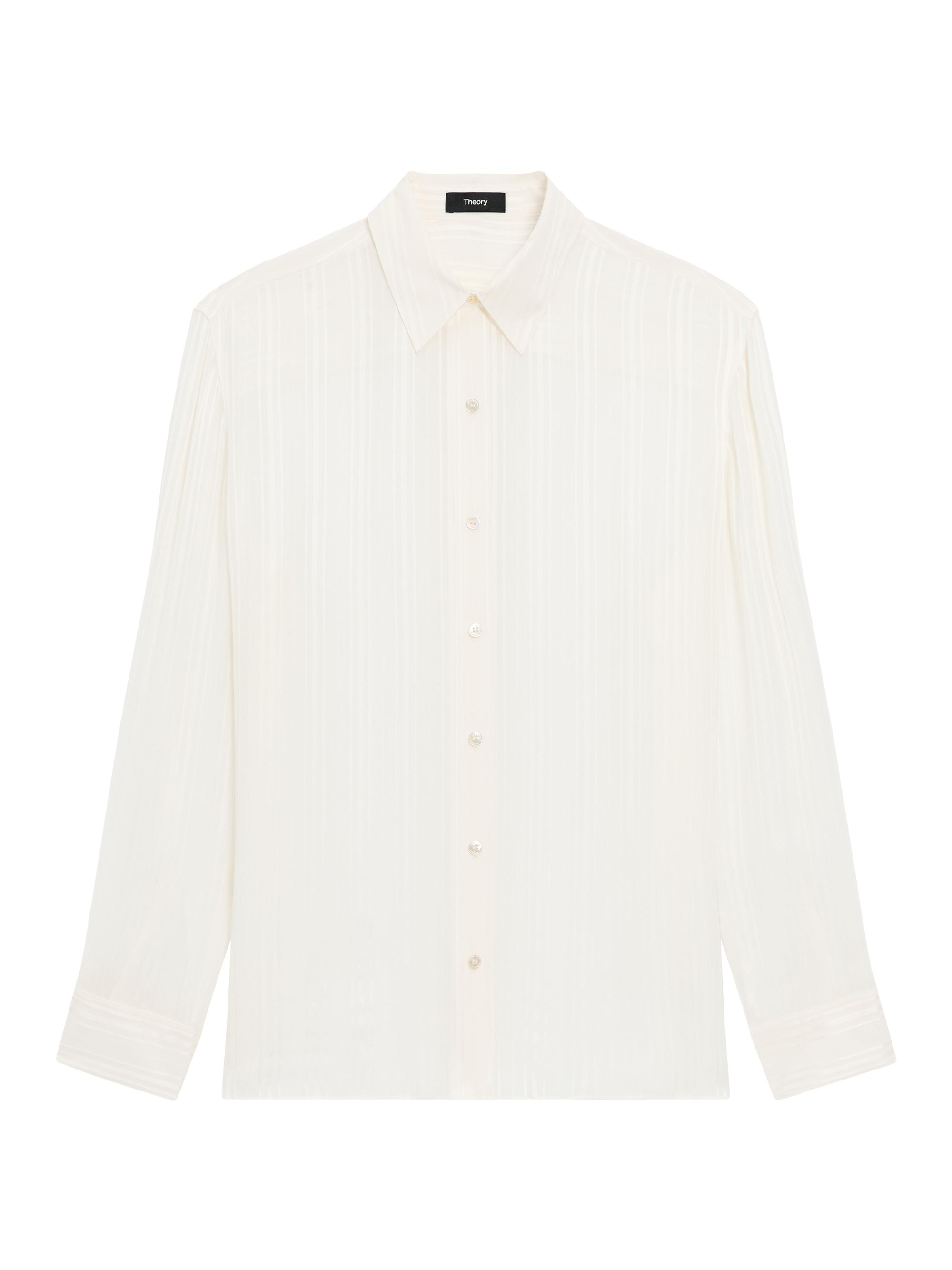 Theory Women's Classic Striped Button-Front Shirt -