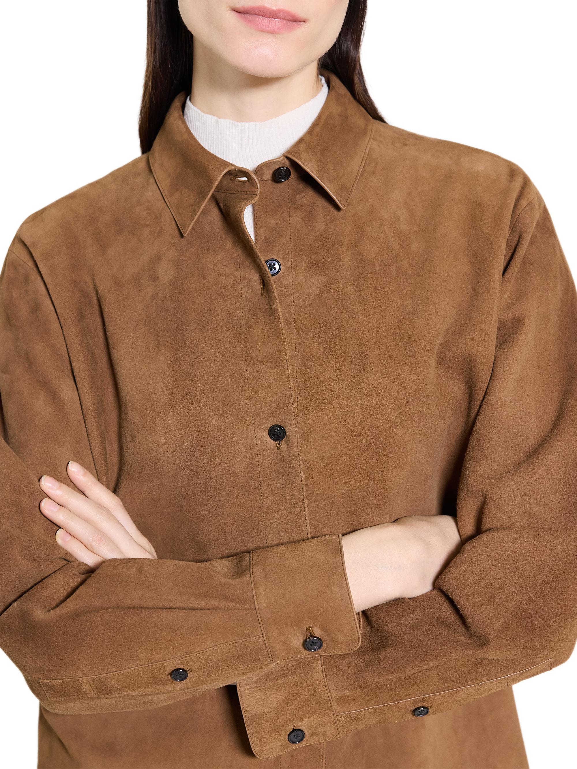 Theory Classic Menswear Leather Shirt | Saks Fifth Avenue