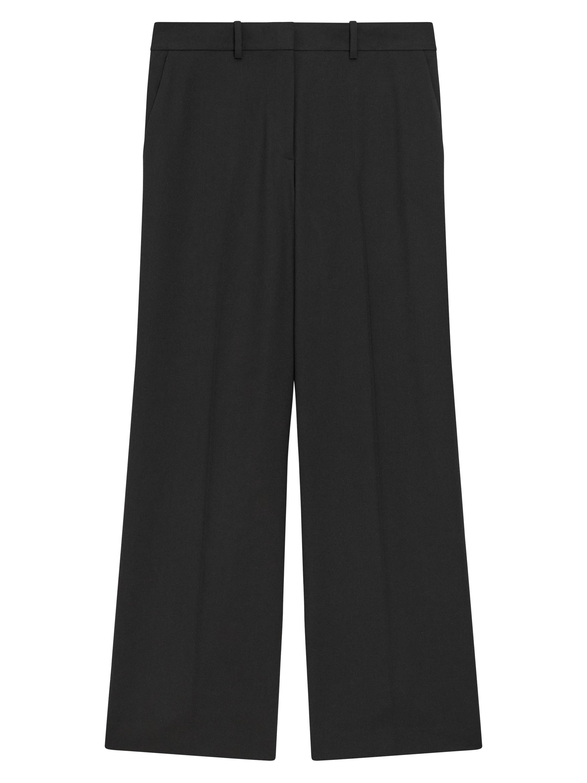 Theory Stretch Wool Straight Full-Length Trousers | Saks Fifth Avenue