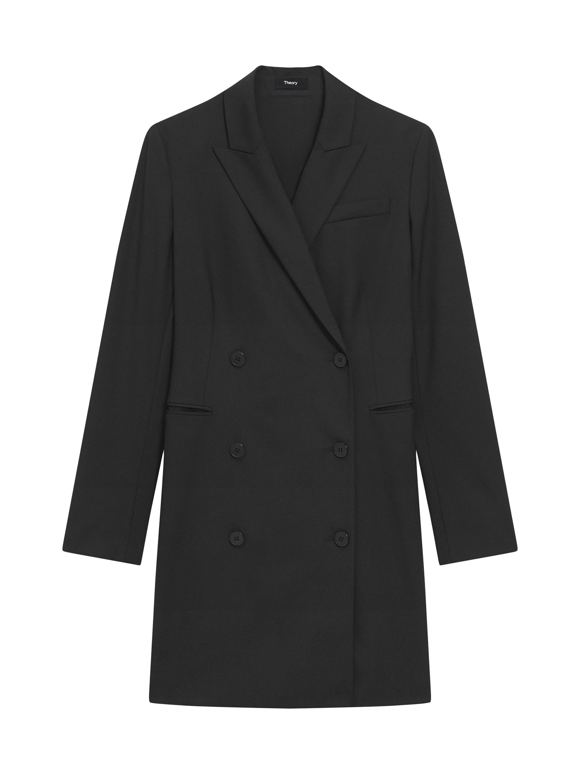 Theory Stretch-Wool Double-Breasted Blazer Dress | Saks Fifth Avenue