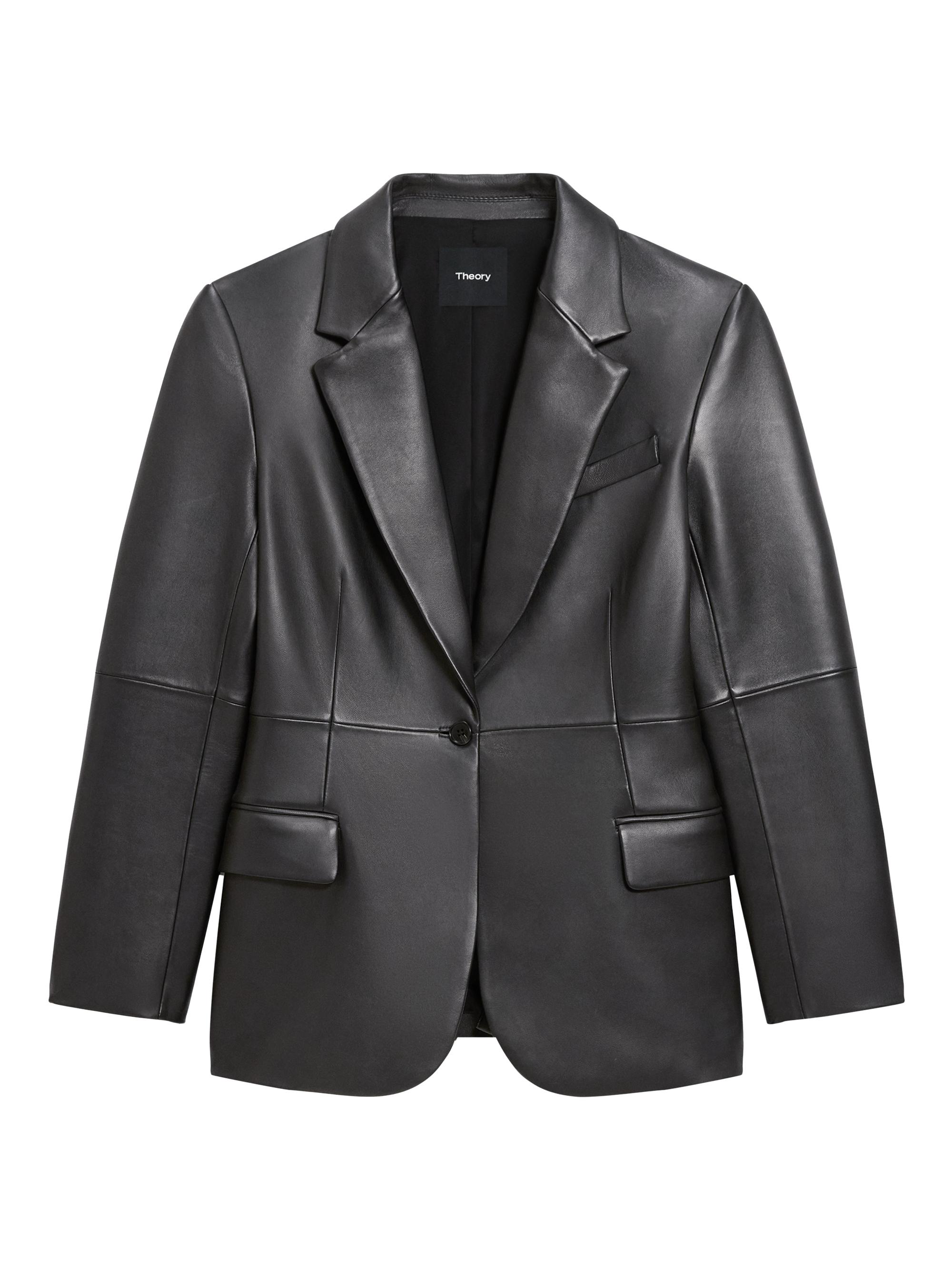 Nili Lotan Belmonde Leather Tailored Blazer | Saks Fifth Avenue