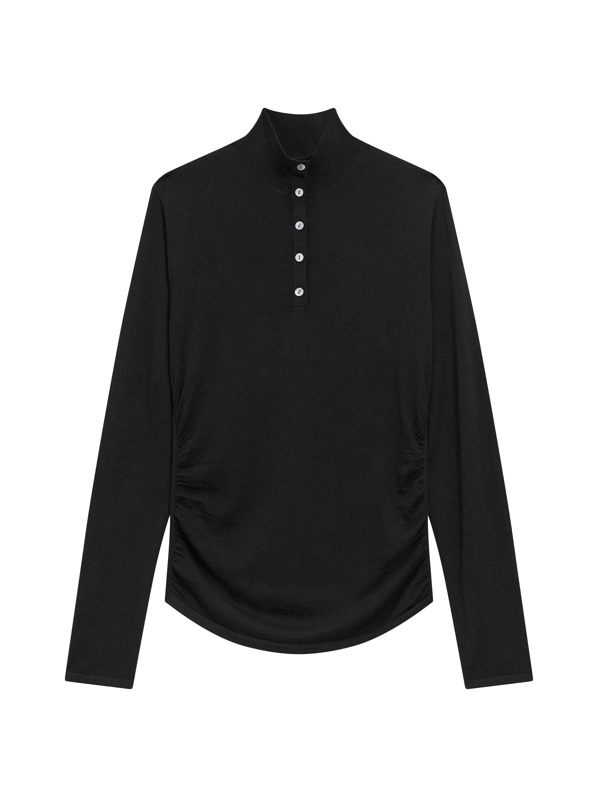 Theory Slash Neck Twist Long-Sleeve T-Shirt | Saks Fifth Avenue