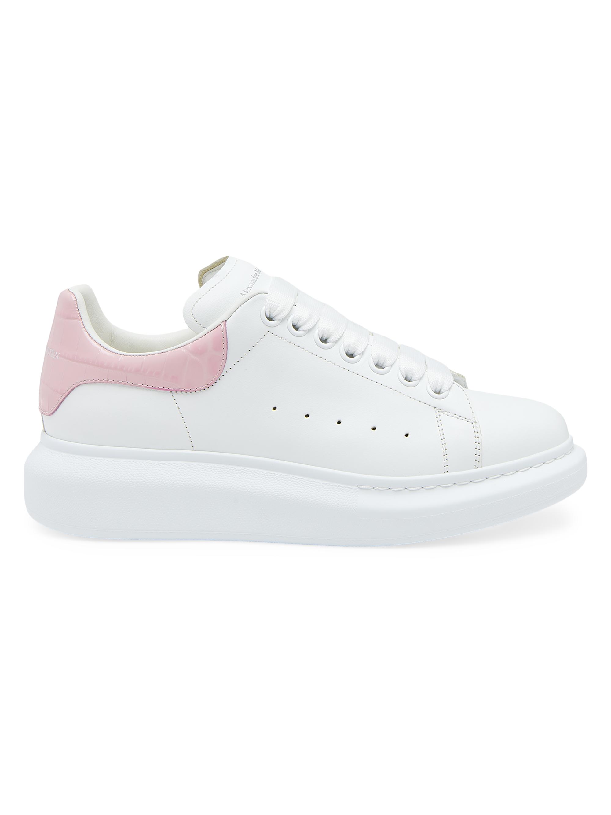 McQueen Women's Leather Low-Top Sneakers - White Patchouli | Thumbnail 5