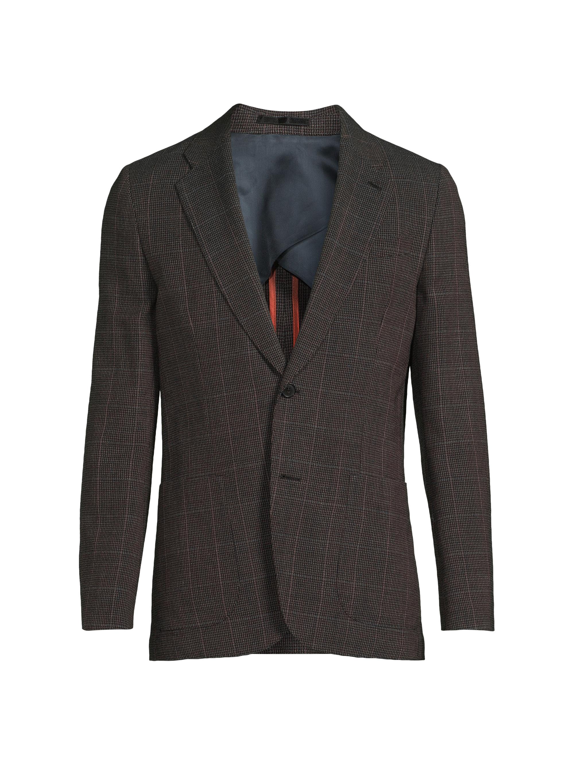 Paul Smith Men's Tribute to Photography Wool Jacket - Purple