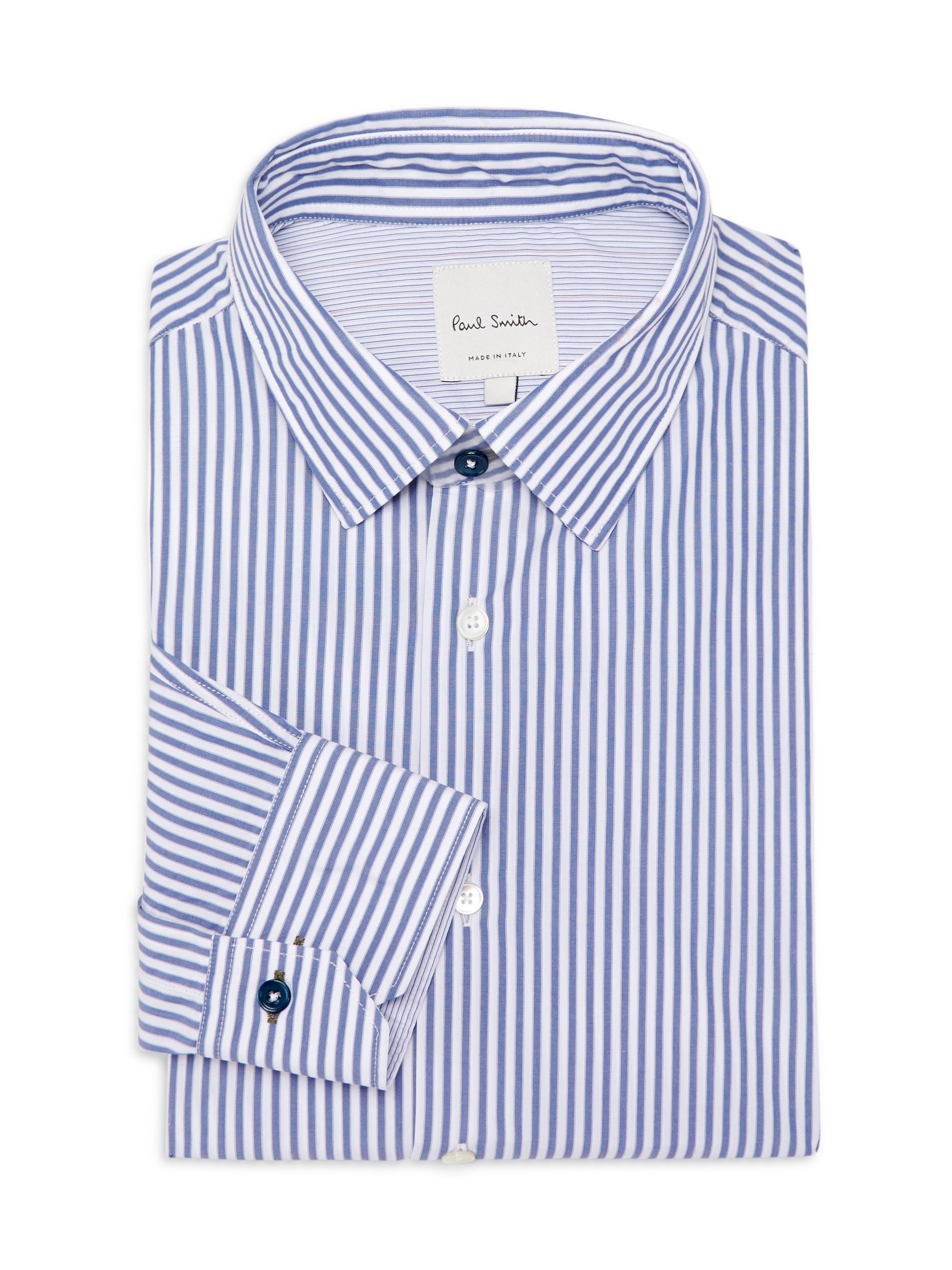 Paul Smith Men's Tribute to Photography Tailored-Fit Shirt - Blue