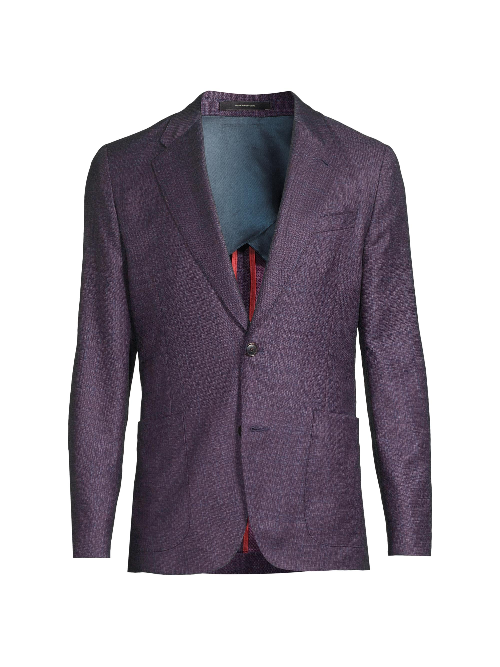 Paul Smith Men's Tribute to Photography Wool Two-Button Jacket - Purple