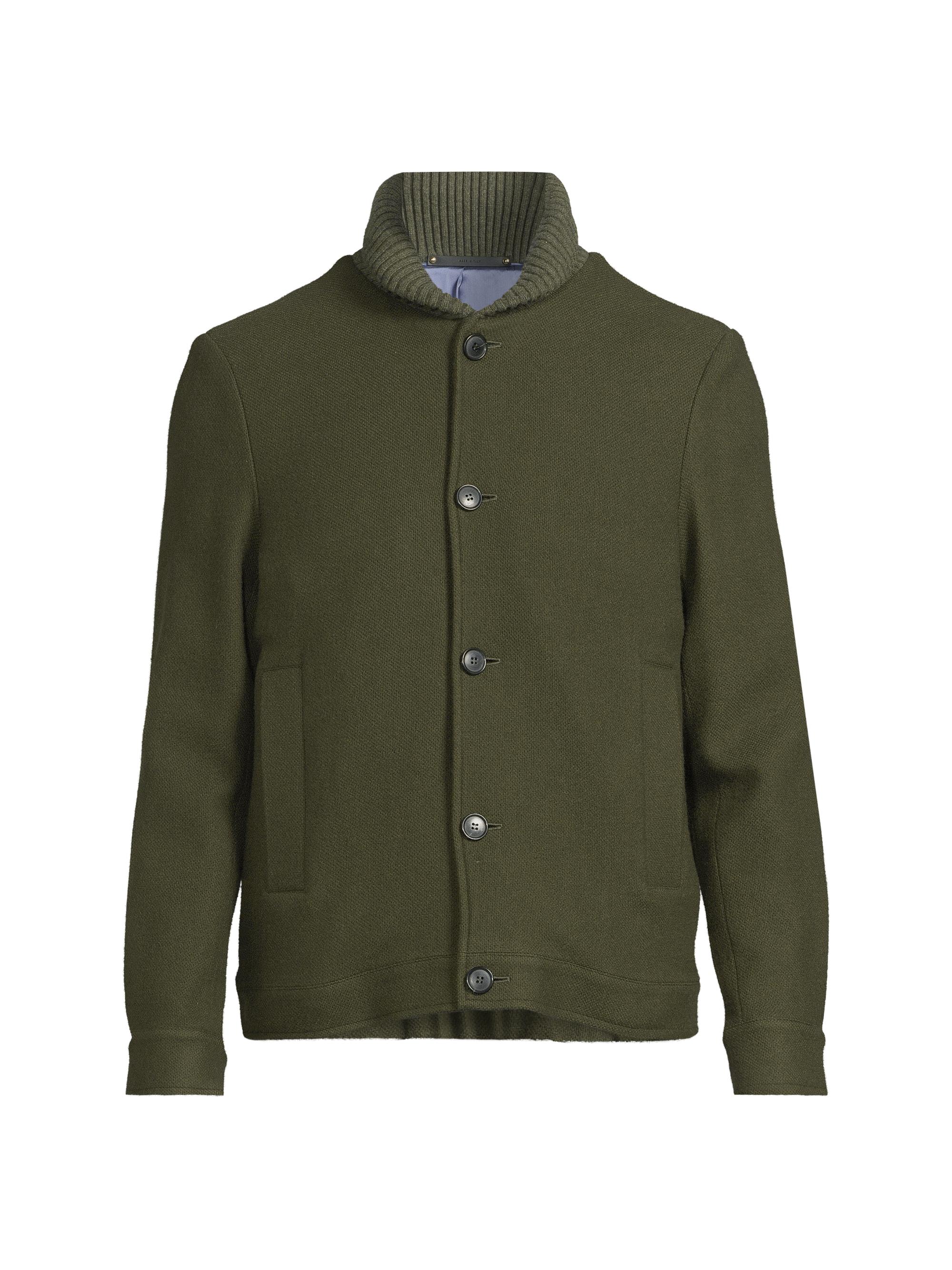 Paul Smith Men's Tribute to Photography Casual Fit Wool Jacket - Military Green