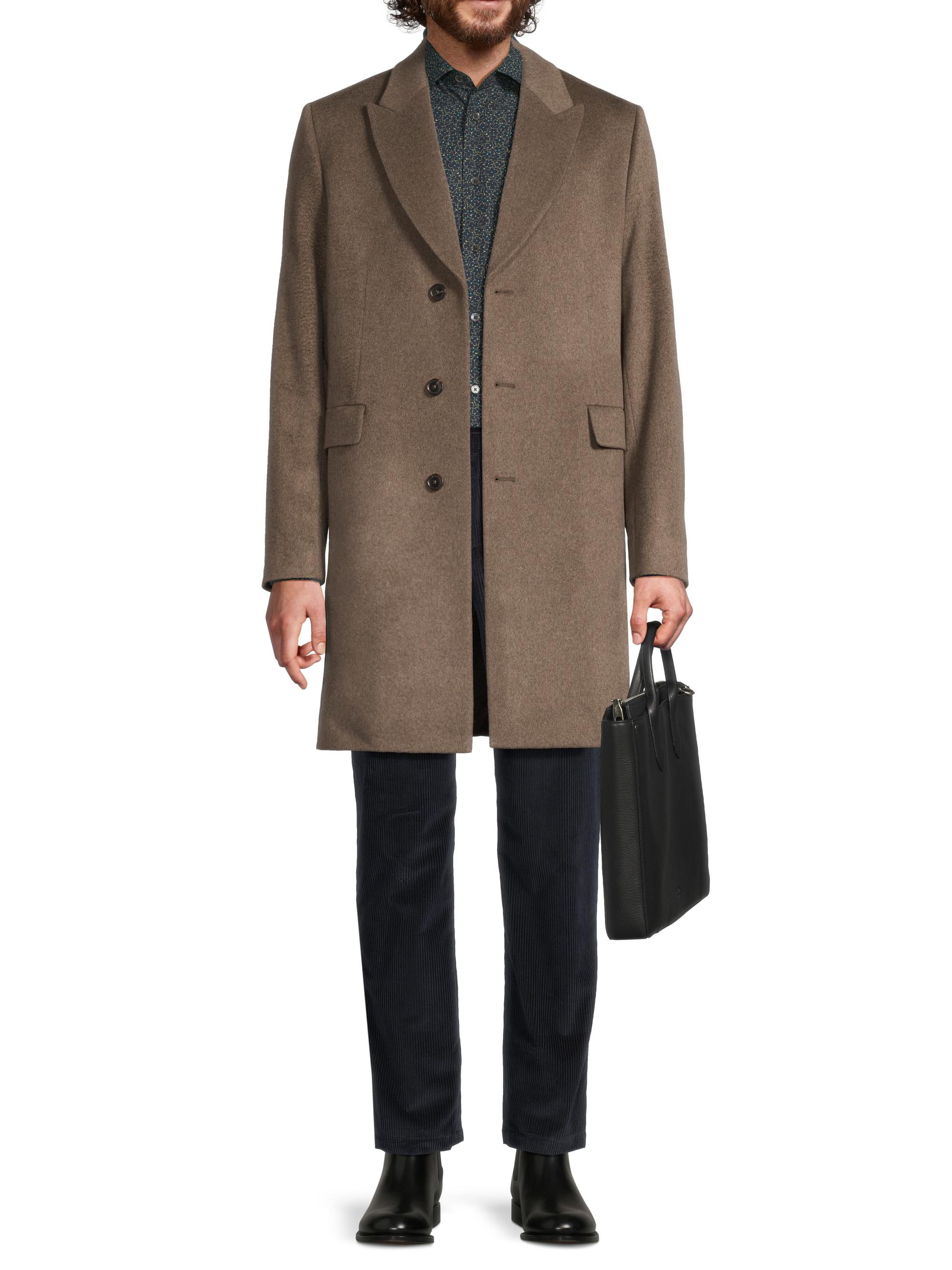 Paul Smith Wool-Cashmere Single-Breasted Overcoat | Saks Fifth Avenue