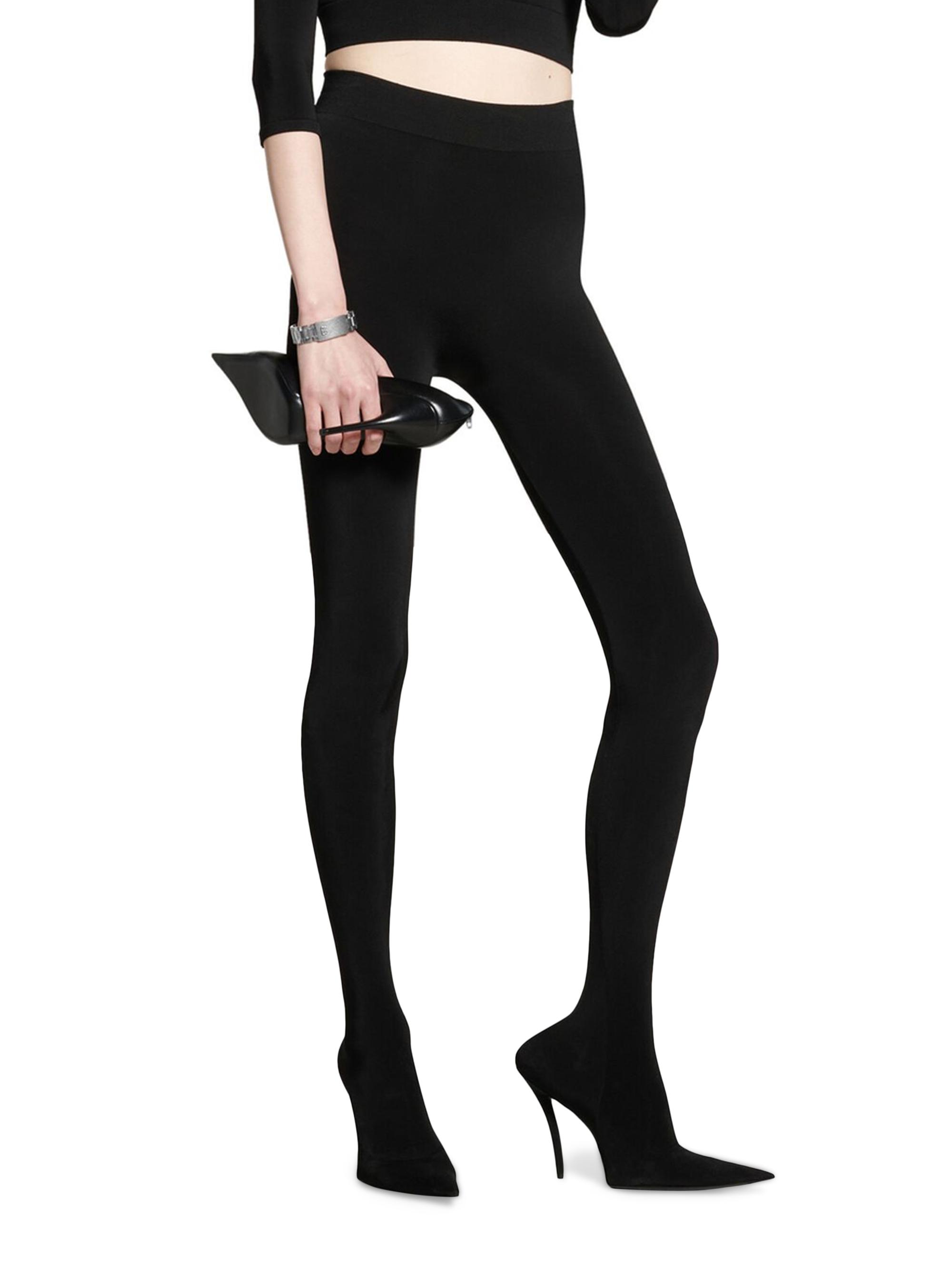 Balenciaga Women's Tights Pantashoes - Black