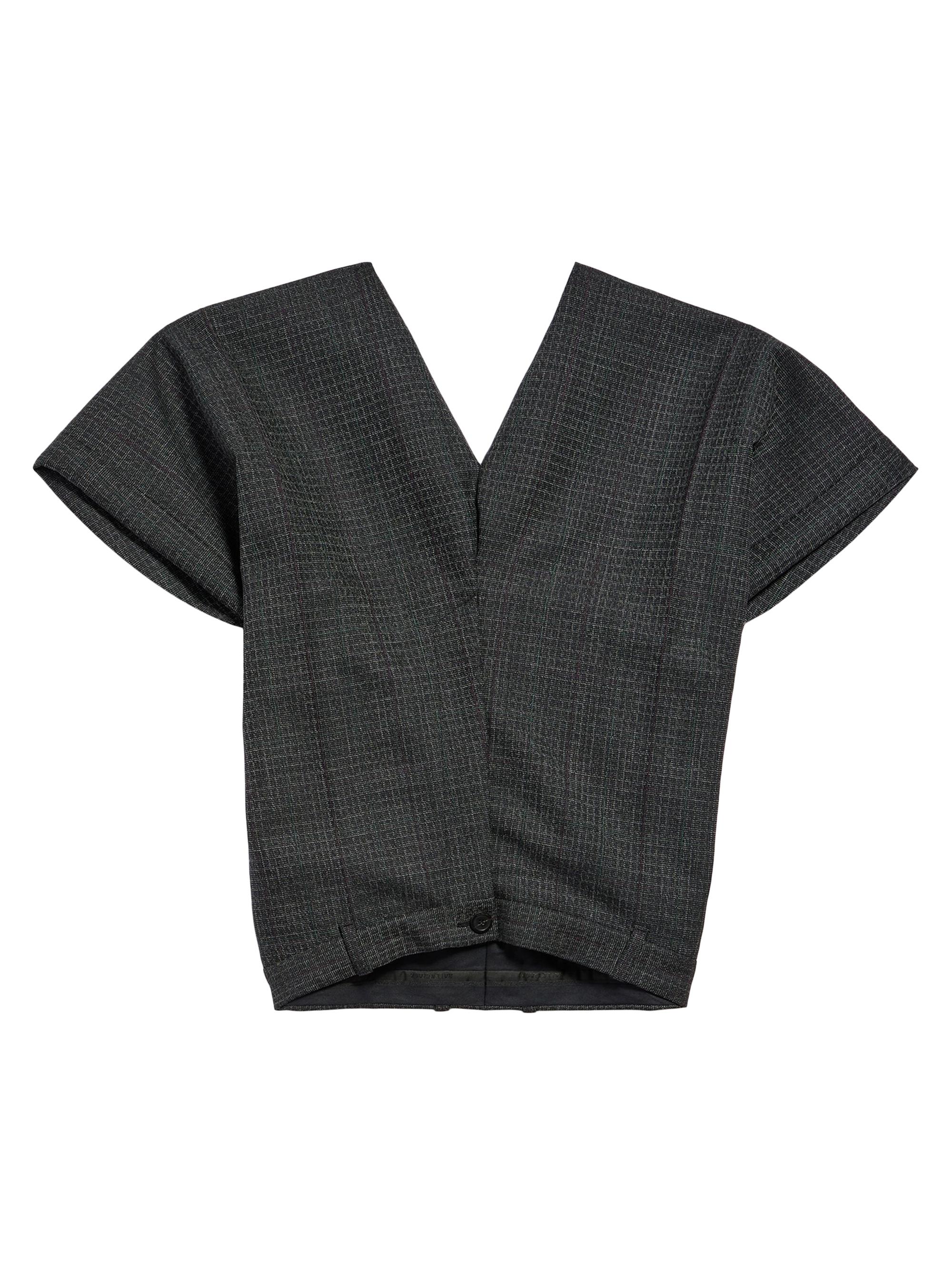 Balenciaga Women's Tailored Pants Top - Black Green