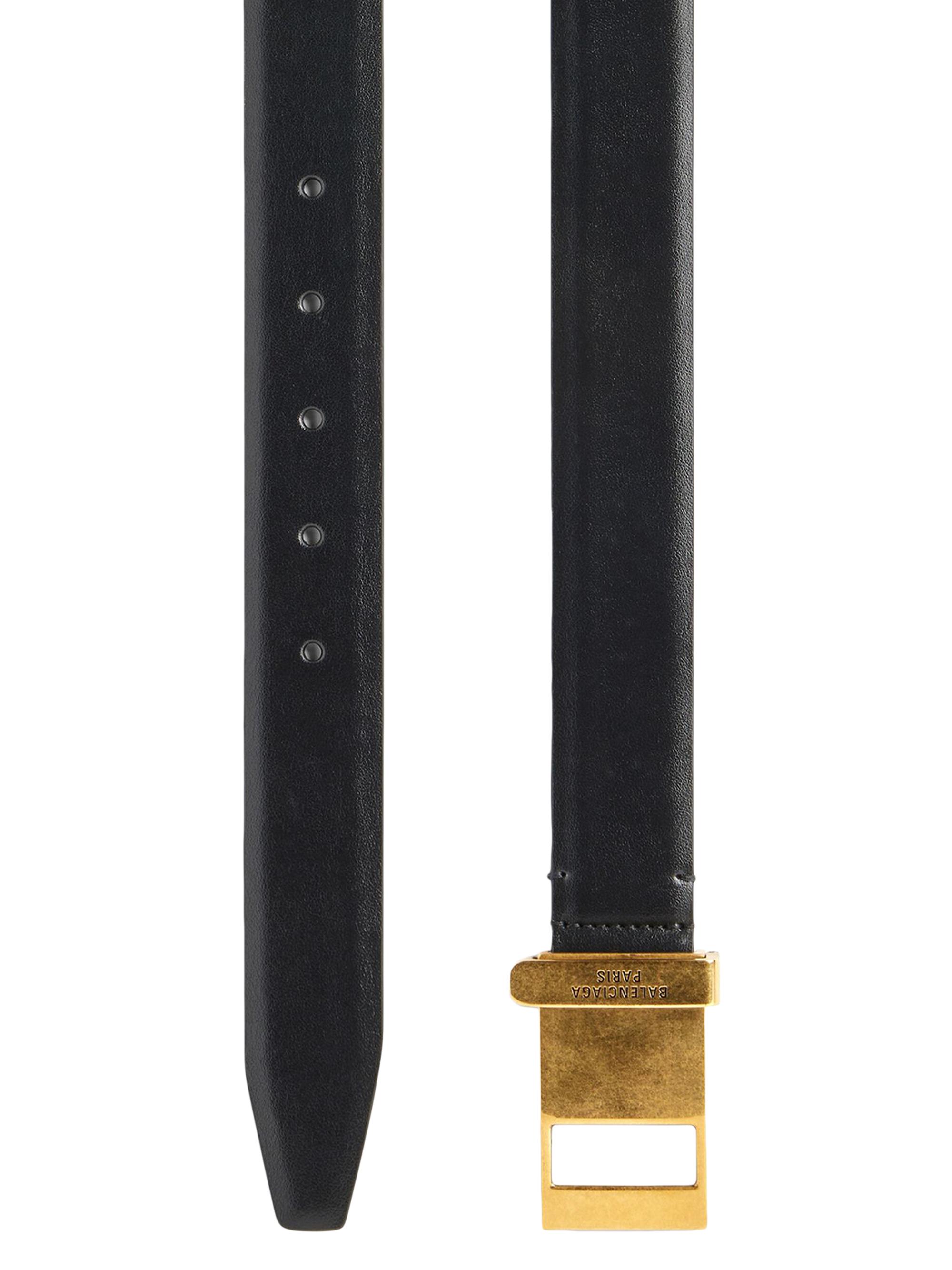 Balenciaga Men's Clip Belt - Black