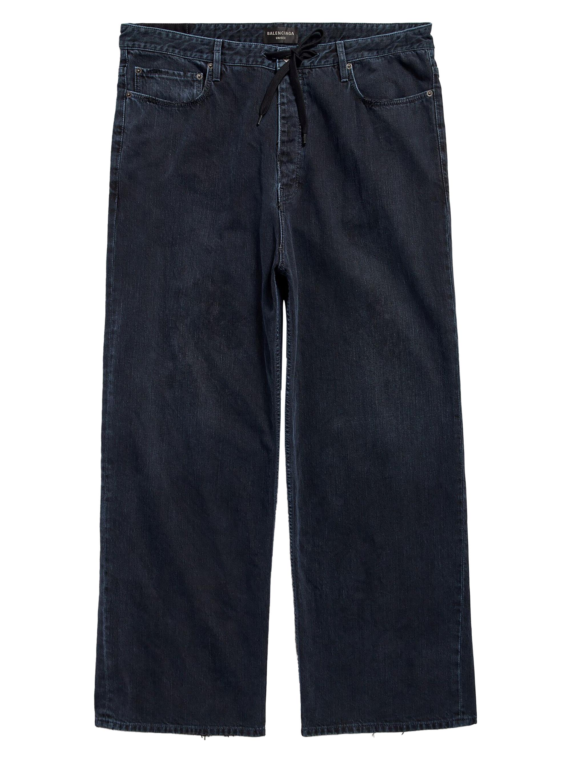 Balenciaga Men's Oversized Baggy Jeans - Black