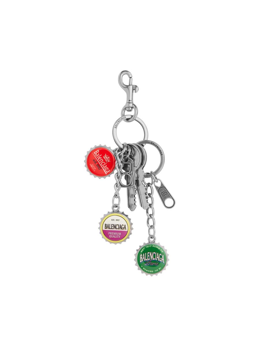 25AW BALENCIAGA BOTTLE CAPS キーリング チャーム ロゴ Balenciaga Bottle Caps Keychain | Saks Fifth Avenue
