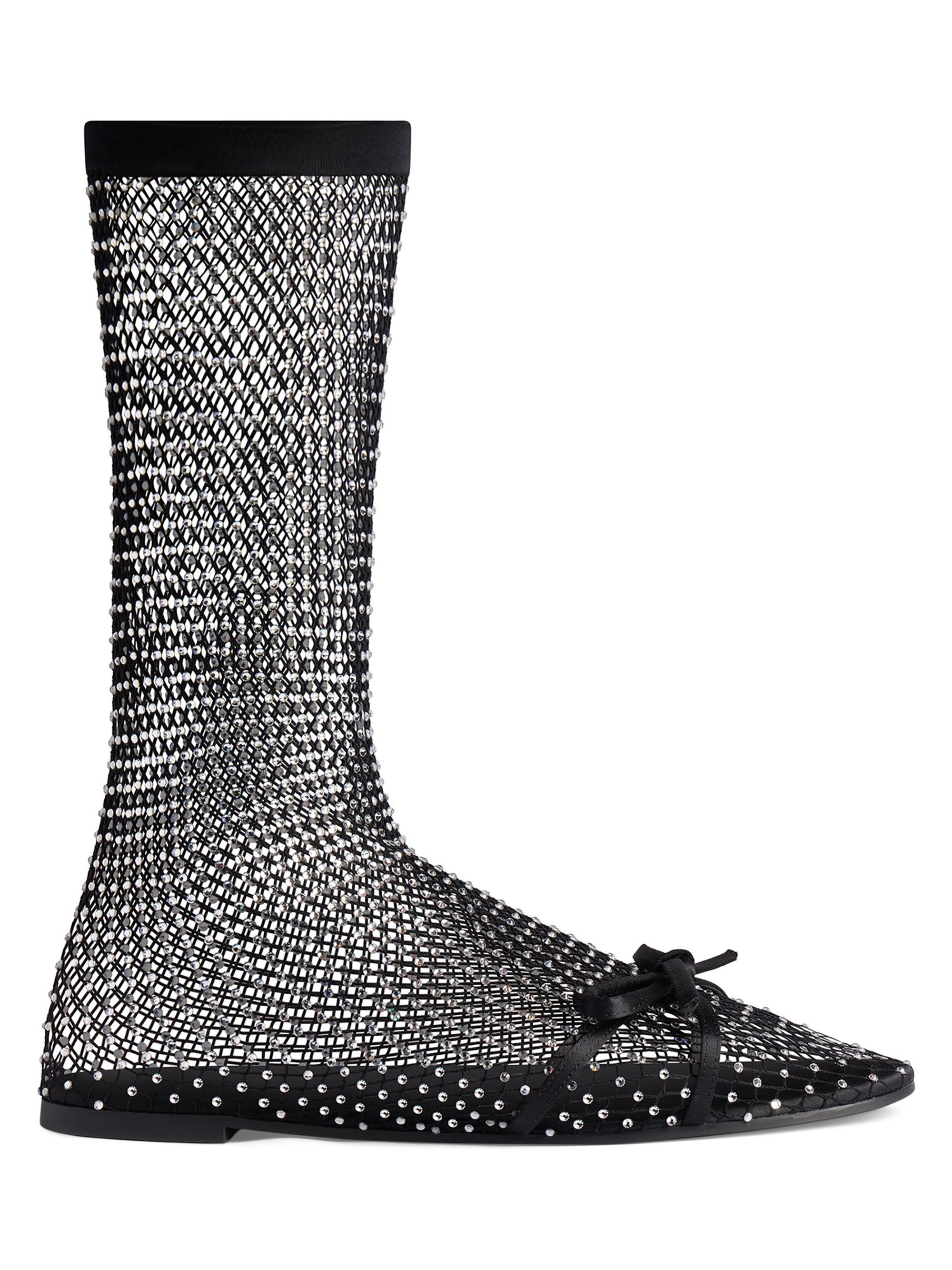 Balenciaga Women's Leopold Booties - Black