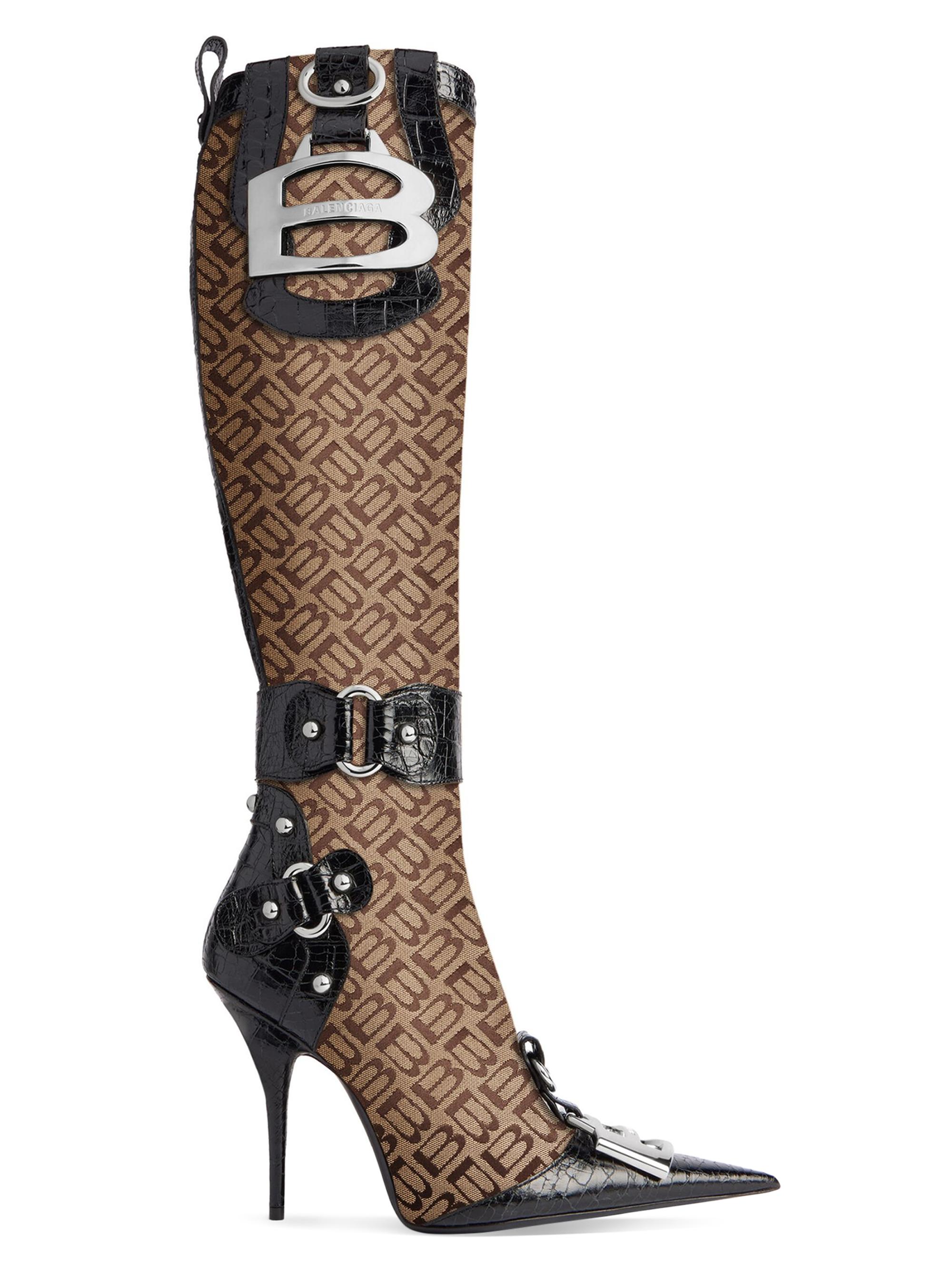 Balenciaga Women's Essex Boots - Beige Black