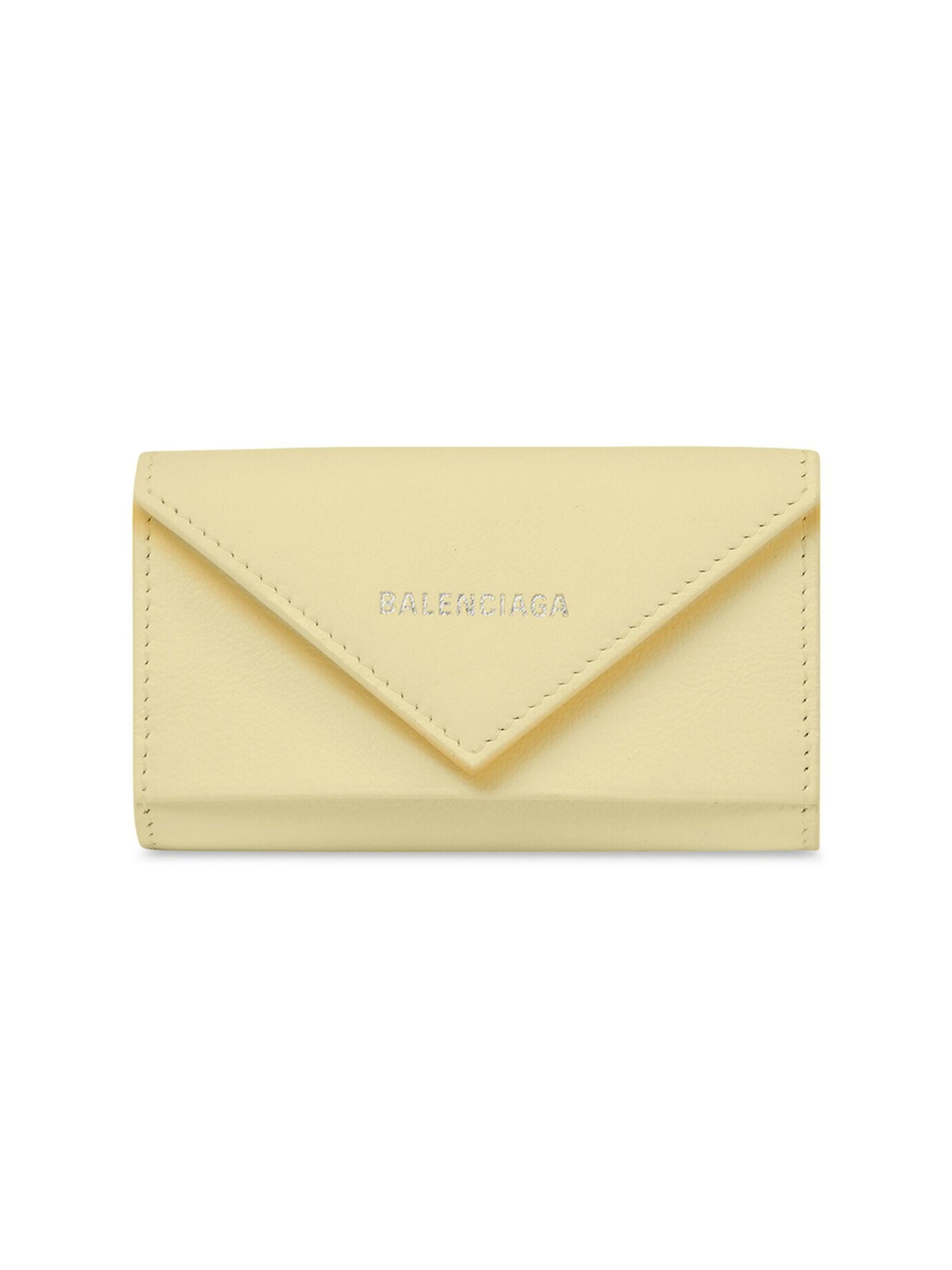 Balenciaga Women's Papier Keycase with Split Ring - Yellow