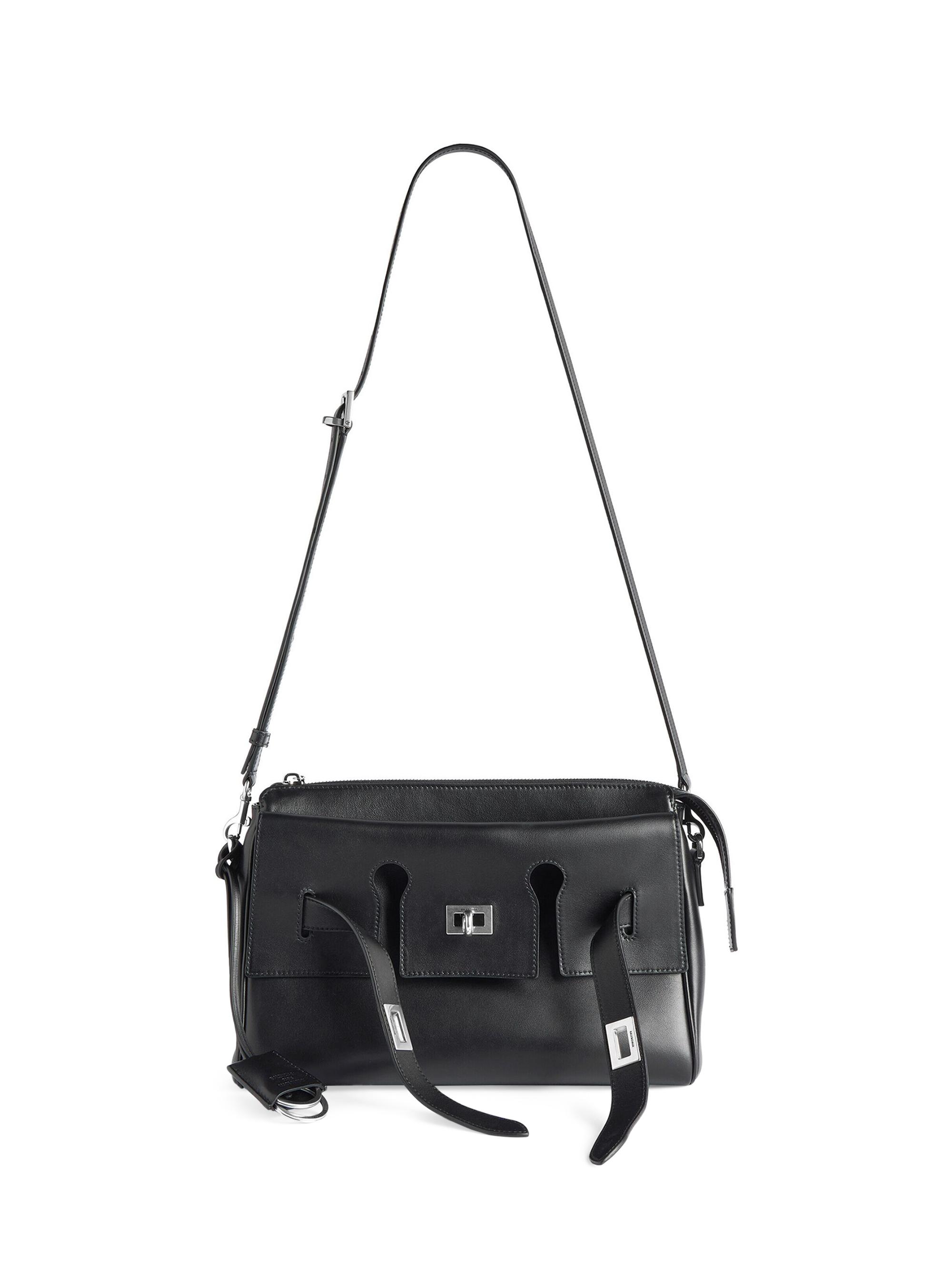 Balenciaga Men's Bel Air Zipped Messenger Bag - Black