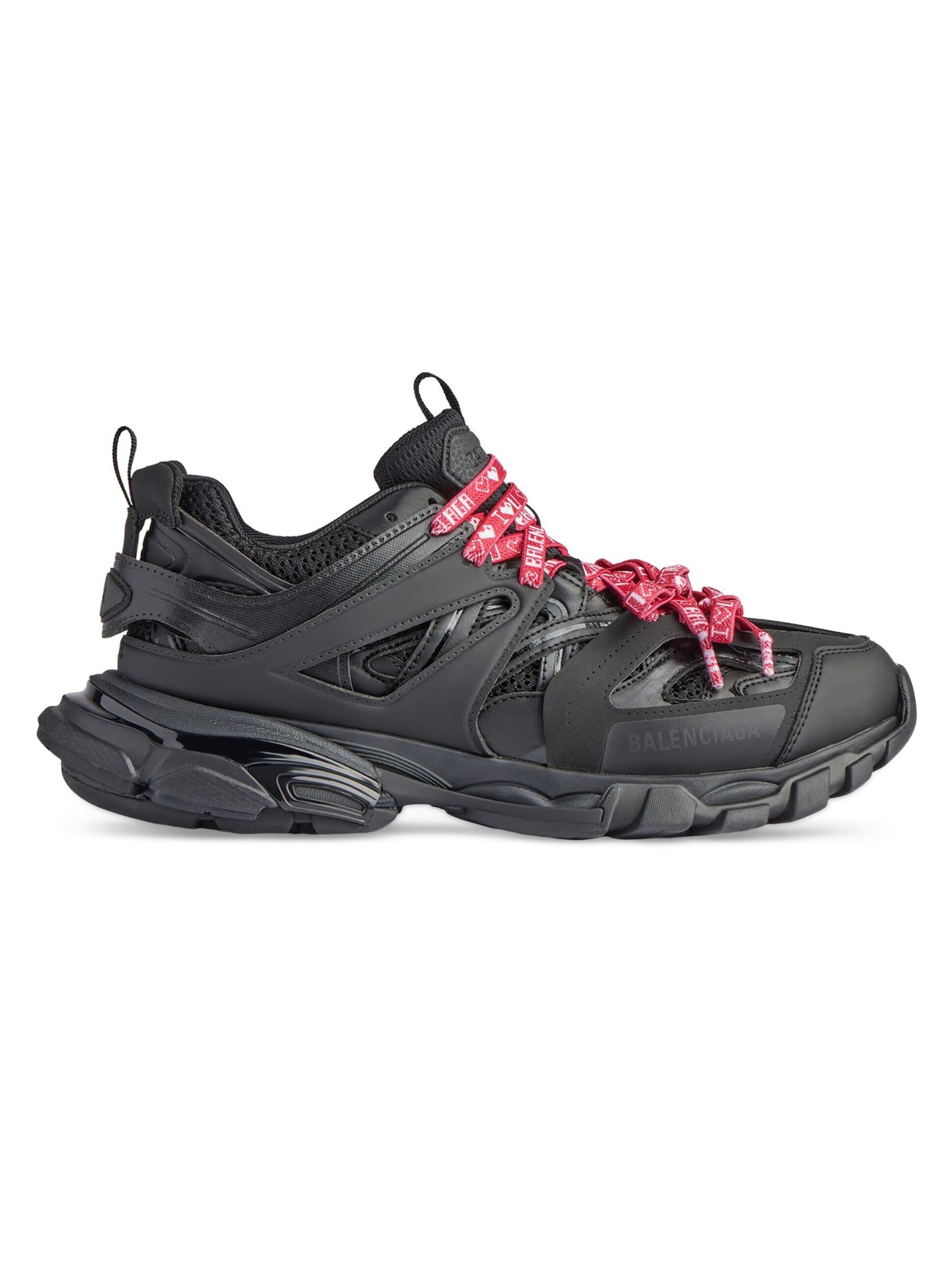Balenciaga Women's Track Sneakers - Black Red