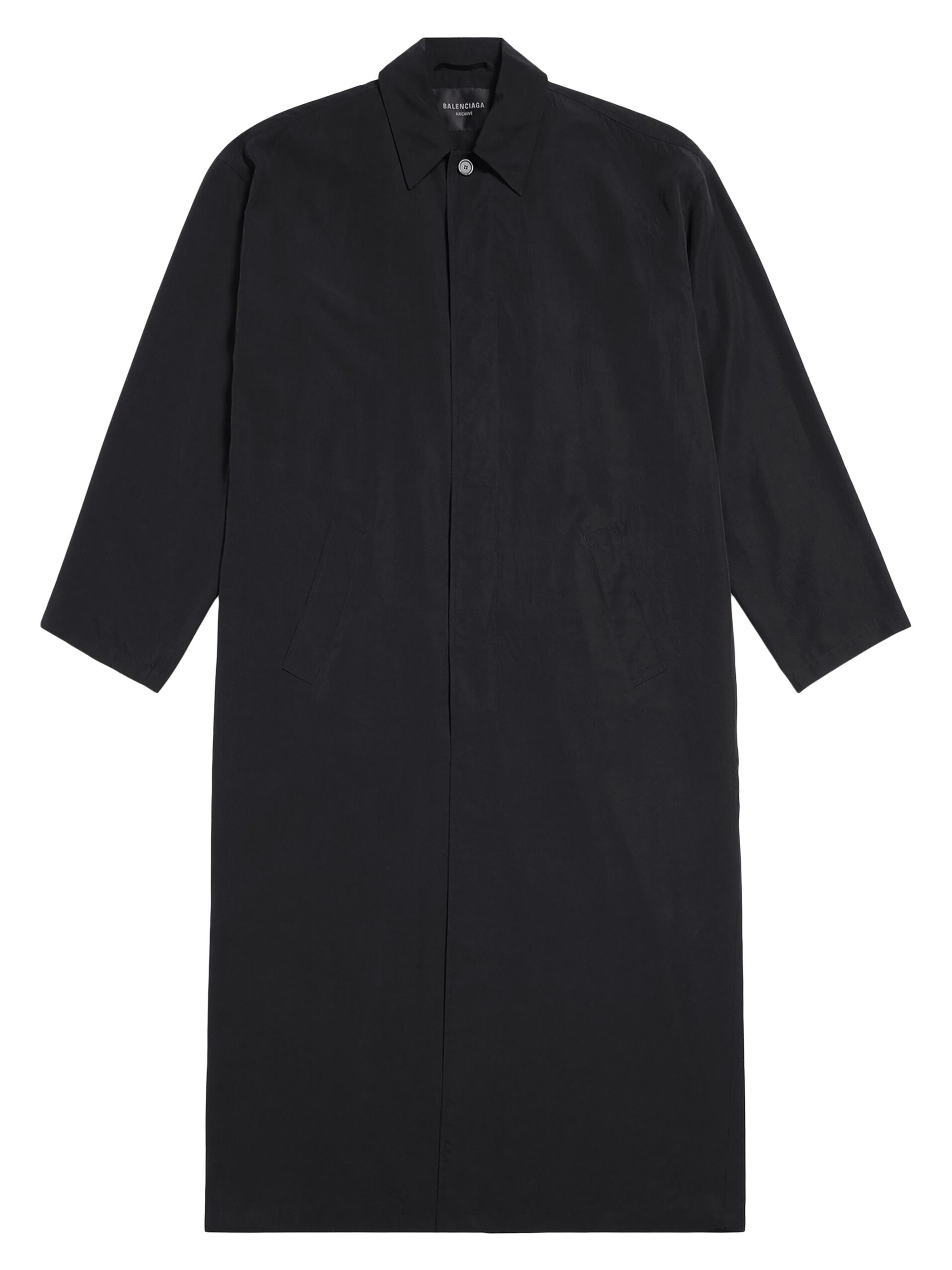 Balenciaga Men's Fluid Carcoat - Black