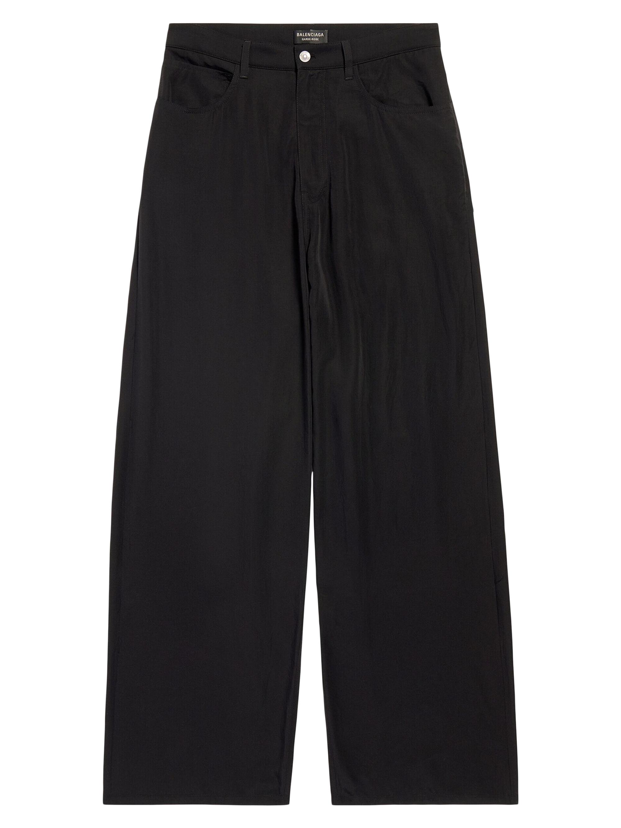 Balenciaga Men's Five Pocket Baggy Jeans - Black