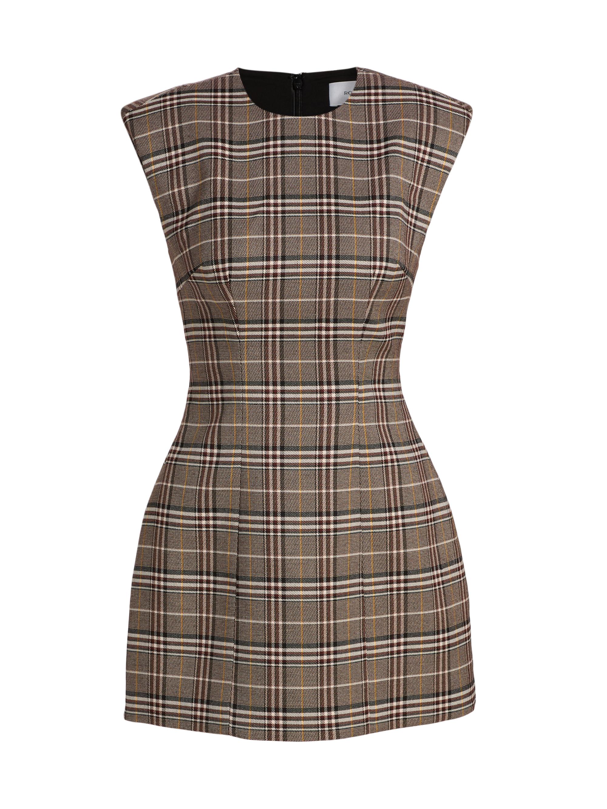Ronny Kobo Women's Wolverton Plaid Minidress - Brown Multi