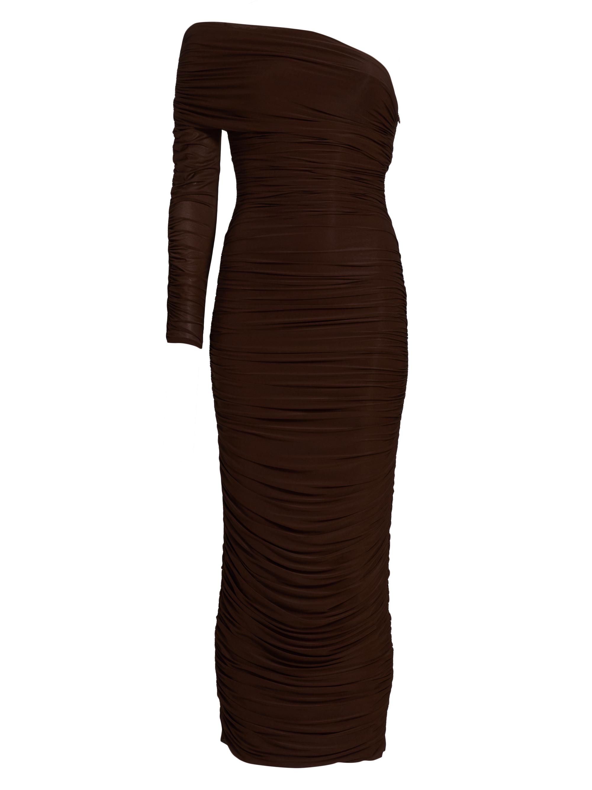 Ronny Kobo Women's Sylvan One-Shoulder Jersey Midi-Dress - Chicory