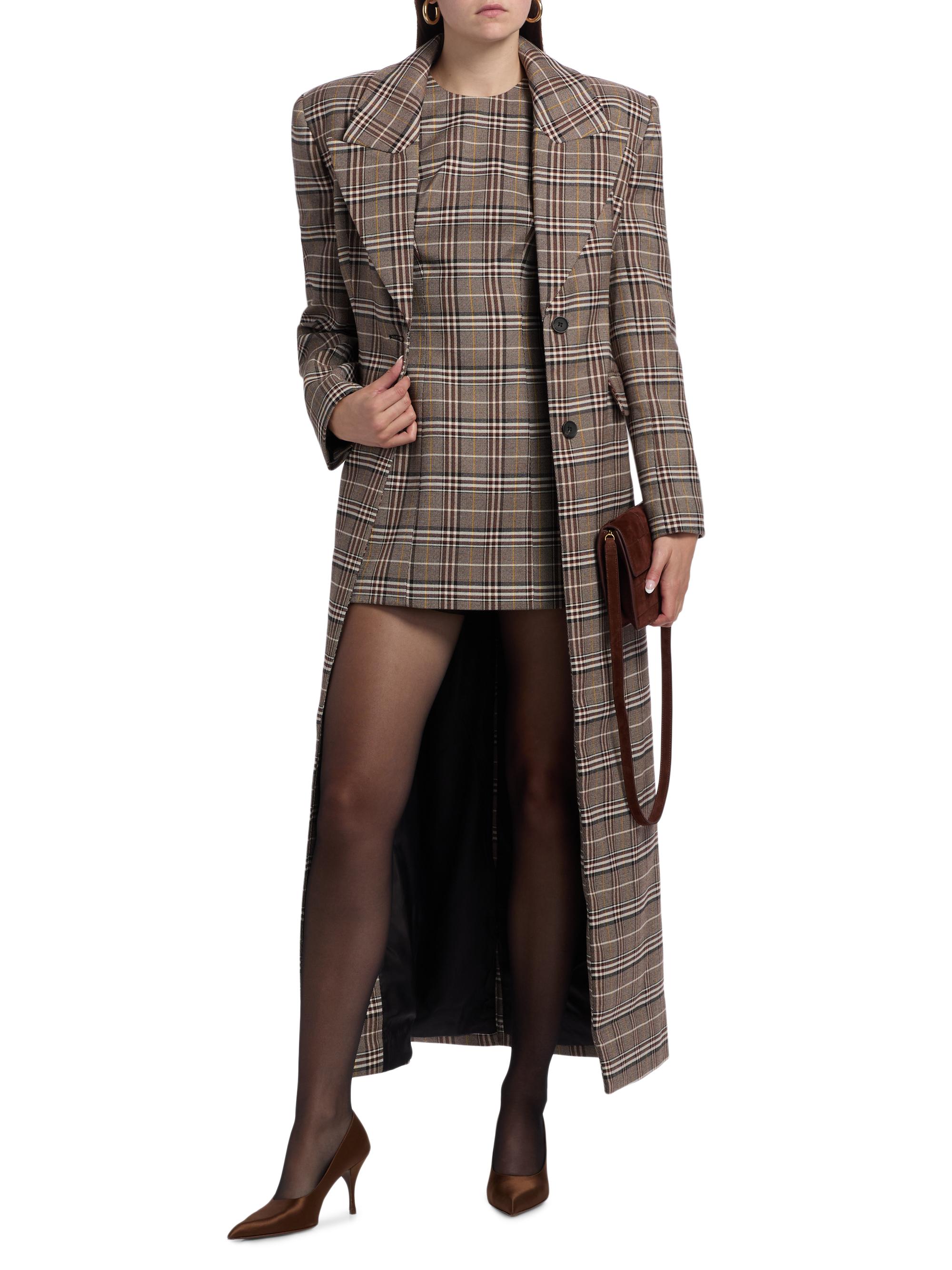 Ronny Kobo Sandrine Plaid Coat | Saks Fifth Avenue