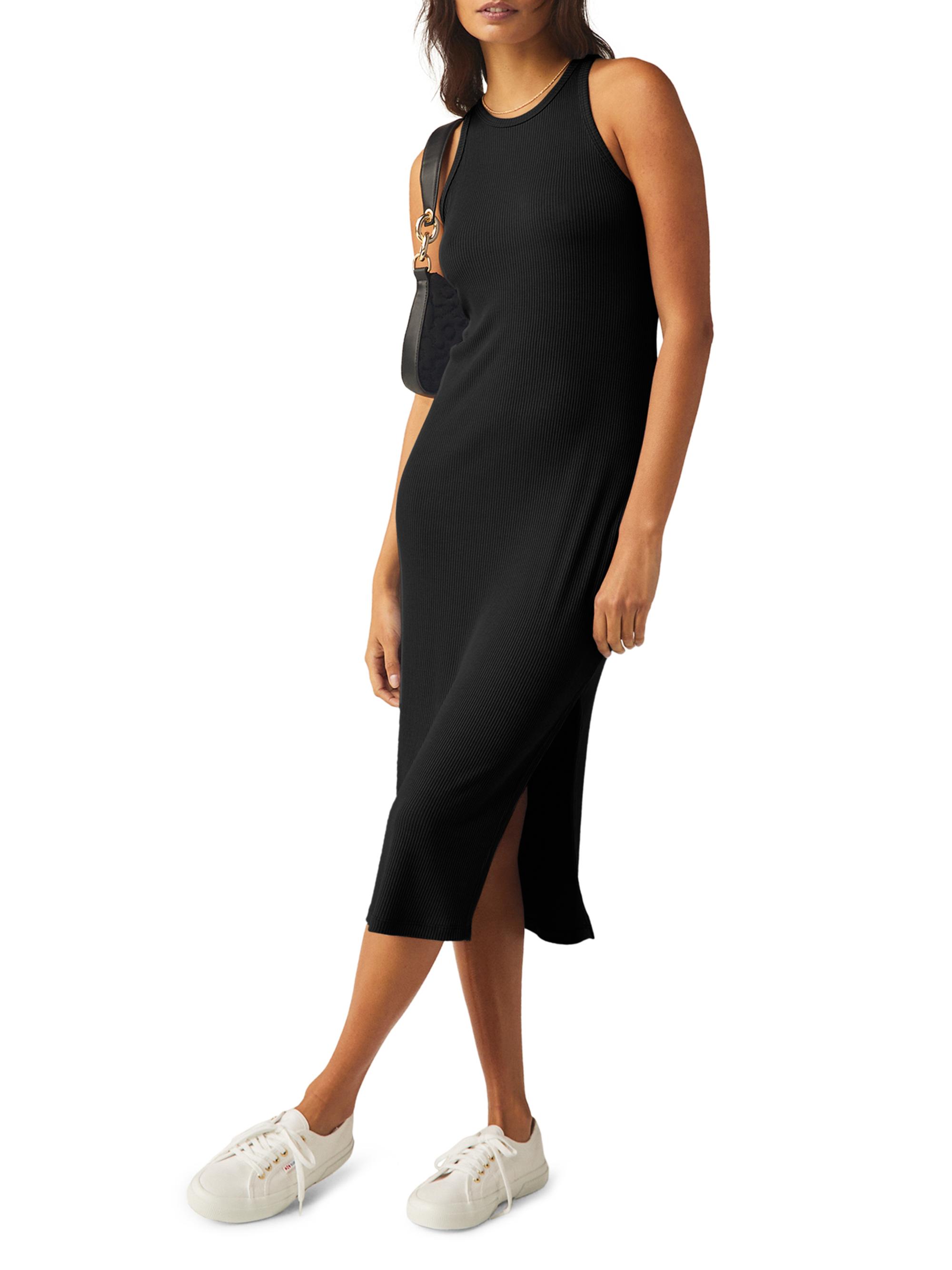 Beyond Yoga Women's Formation Sleeveless Midi-Dress - Black
