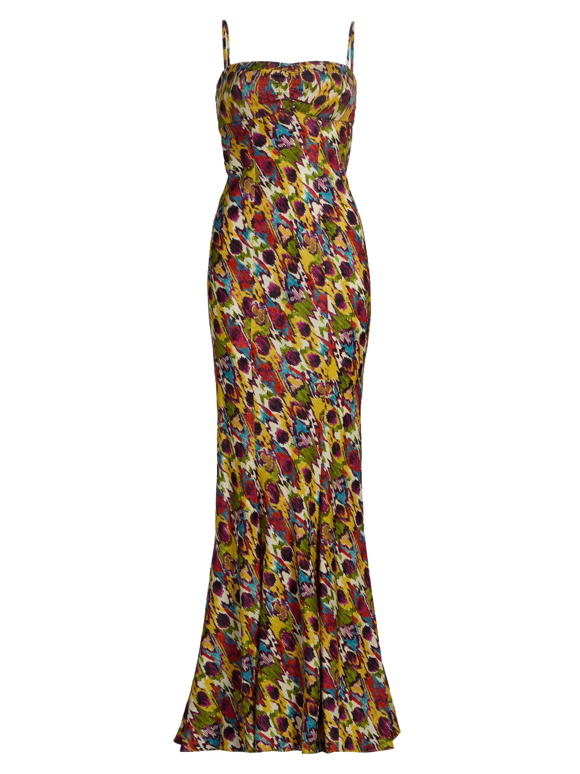 Saloni Women's Renee Slip Maxi Dress - Astilbe Rouge