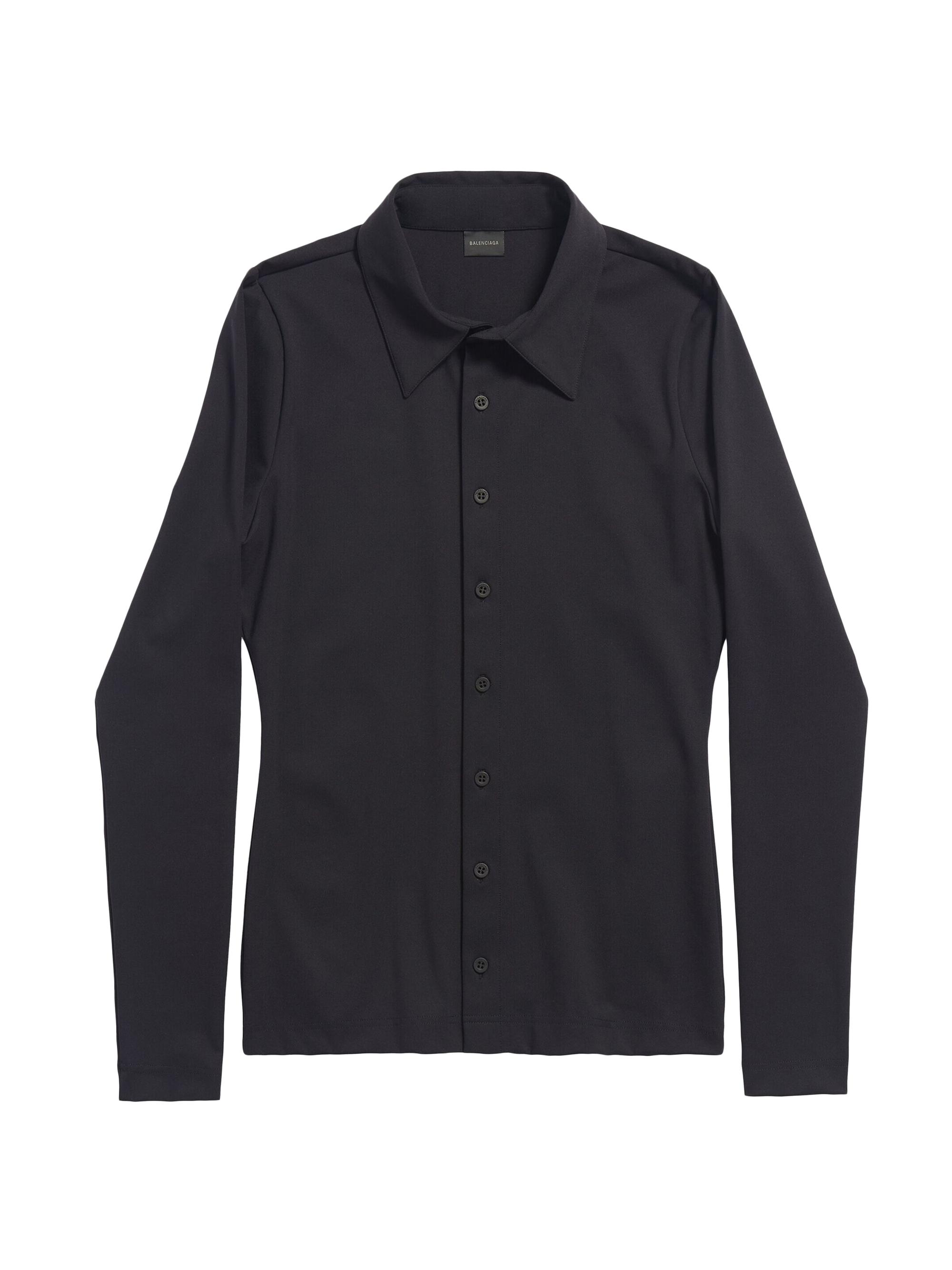 Balenciaga Women's Stretch Shirt Fitted - Black