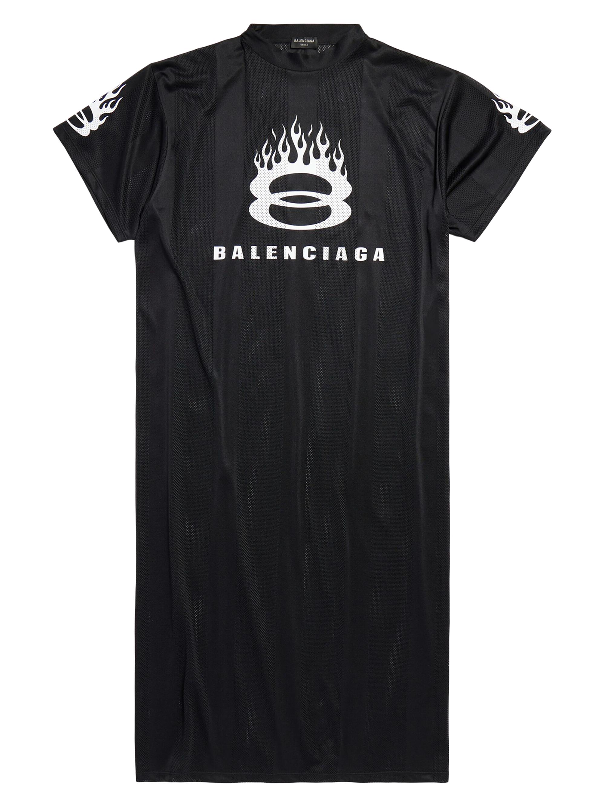 Balenciaga Women's Burning Unity T-Shirt Maxi Dress - Black
