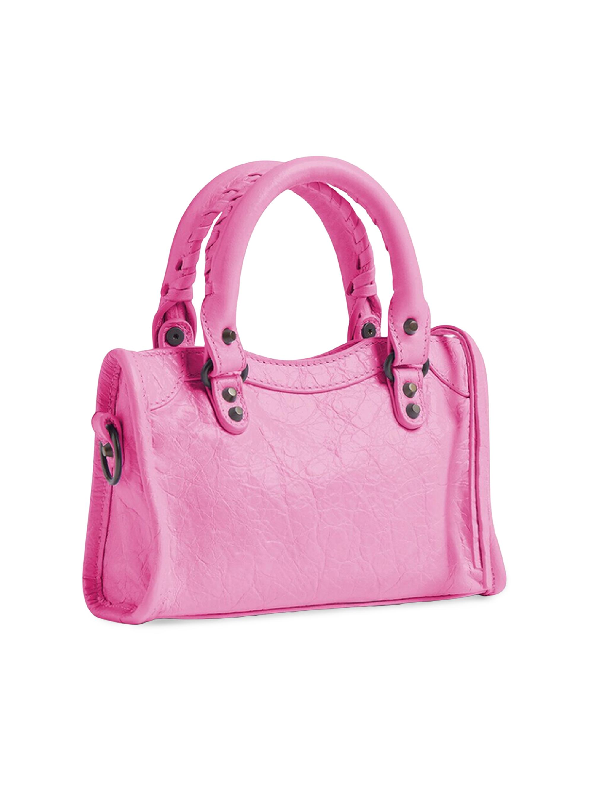 Balenciaga Women's Le City Nano Bag - Glossy Pink | Thumbnail 9